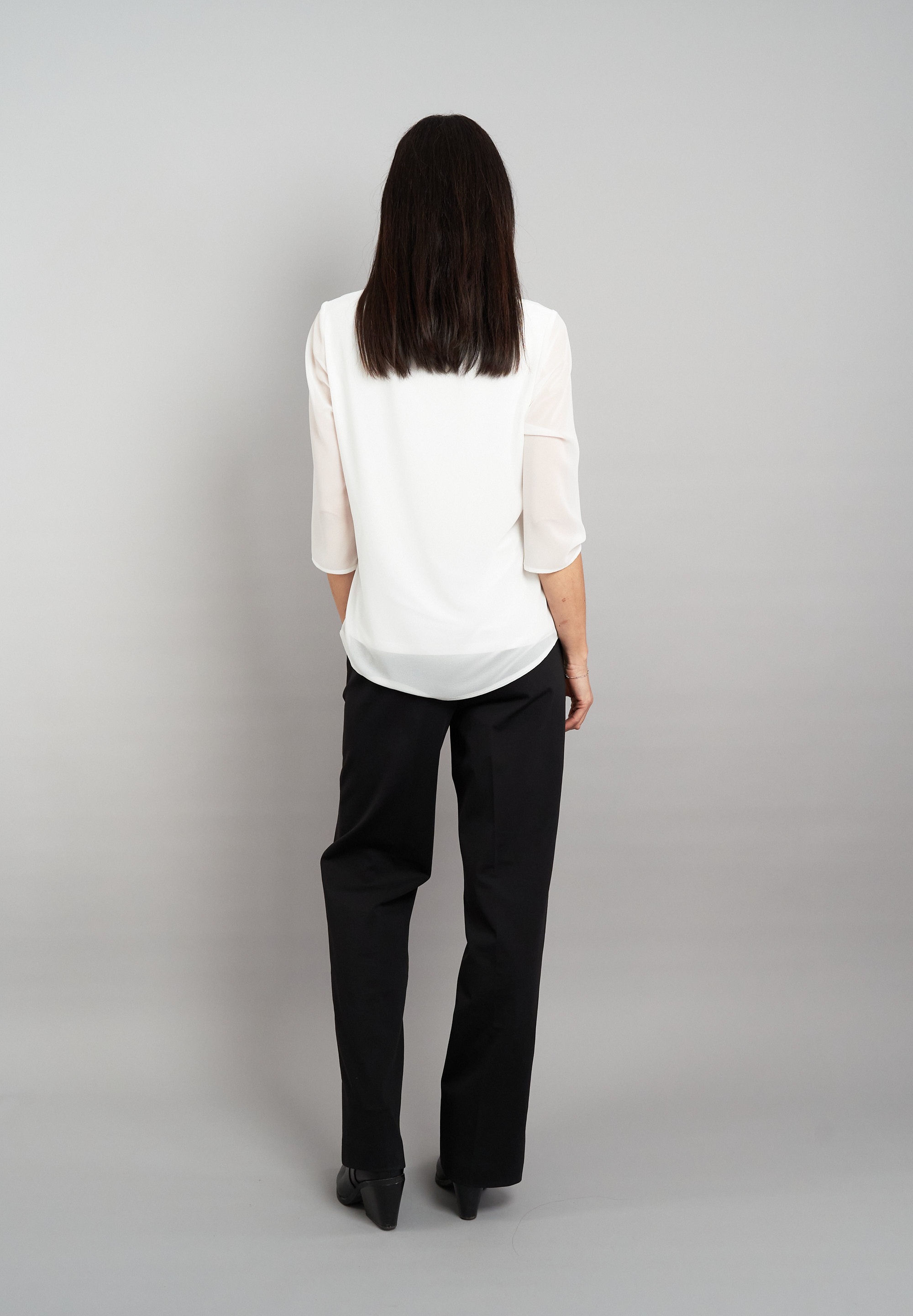 Seidel Moden Chiffonbluse, mit 3/4-Armen und in Doppel-Layer-Optik