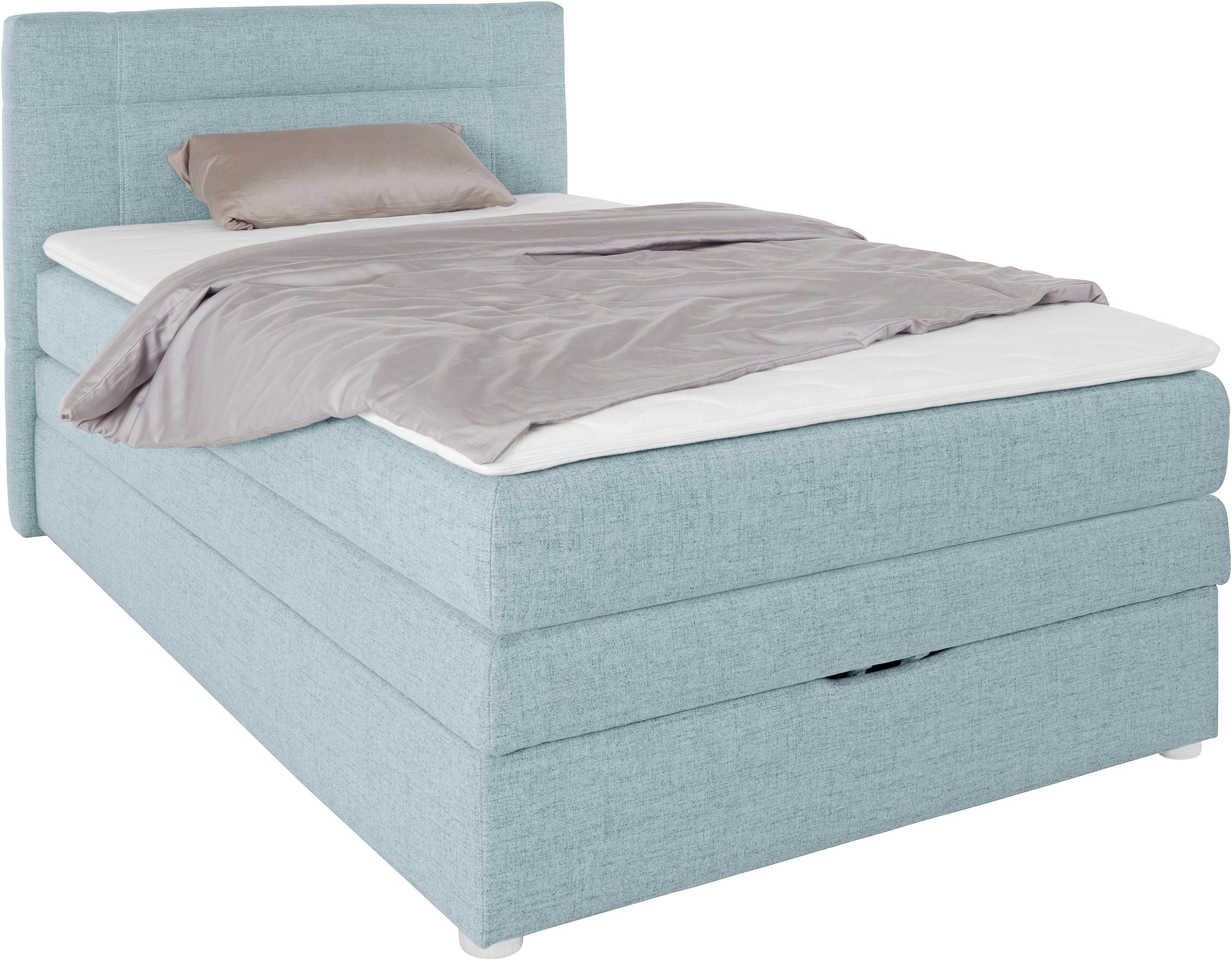 Jockenhöfer Gruppe Boxspringbett »Carmen«, mit Bettkasten und Topper, erhältlich in 120 & 140cm Breite