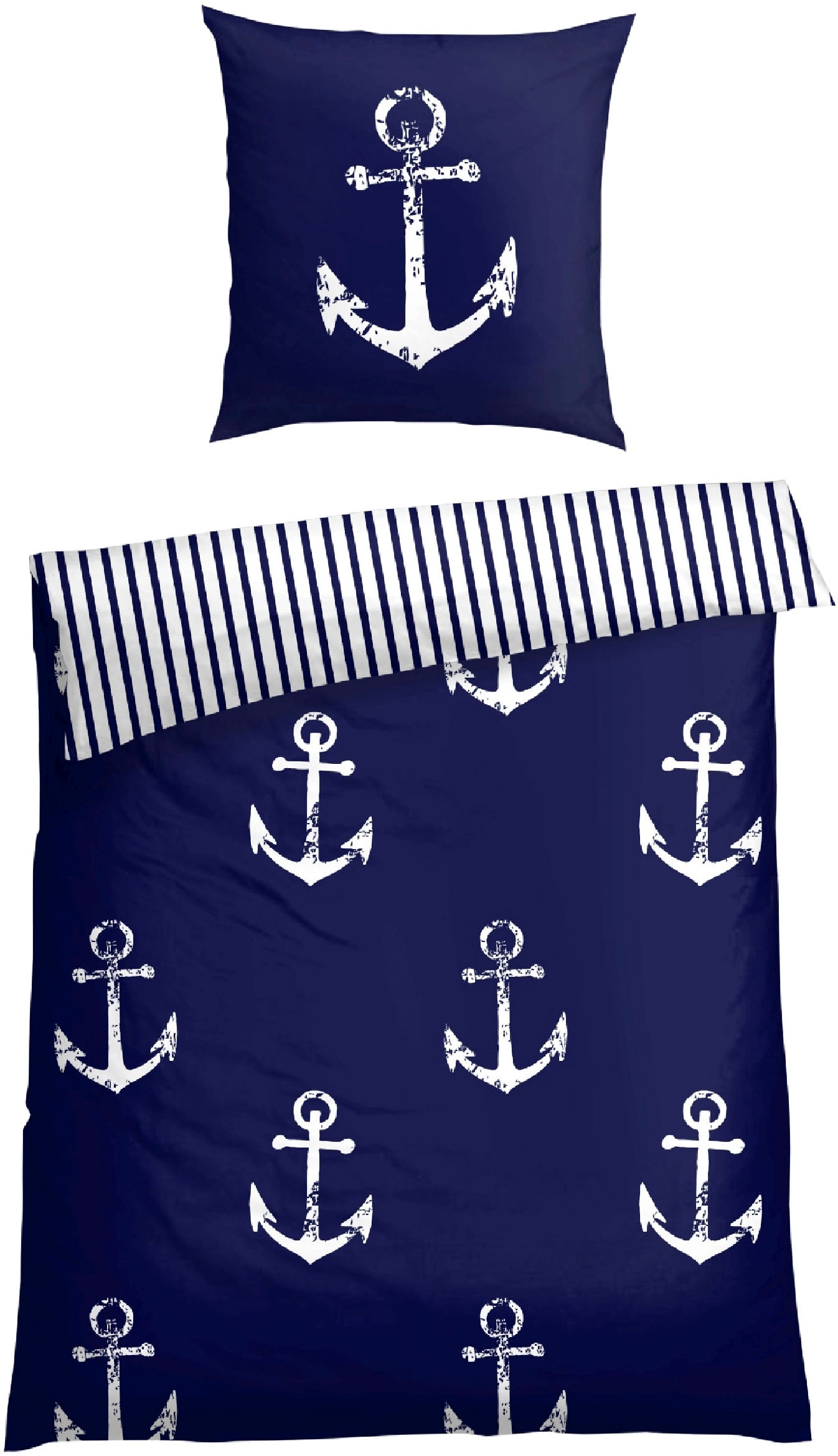 Schiesser Bettwäsche "Marina, maritime Momente in frischer Farbkombination" günstig online kaufen