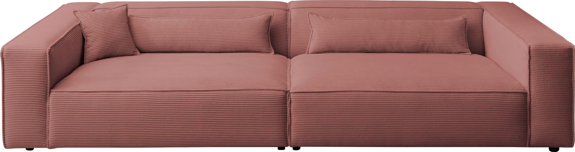 LeGer Home by Lena Gercke 3-Sitzer "PIARA XXL, Sofa mit Kedernaht in Cord, günstig online kaufen