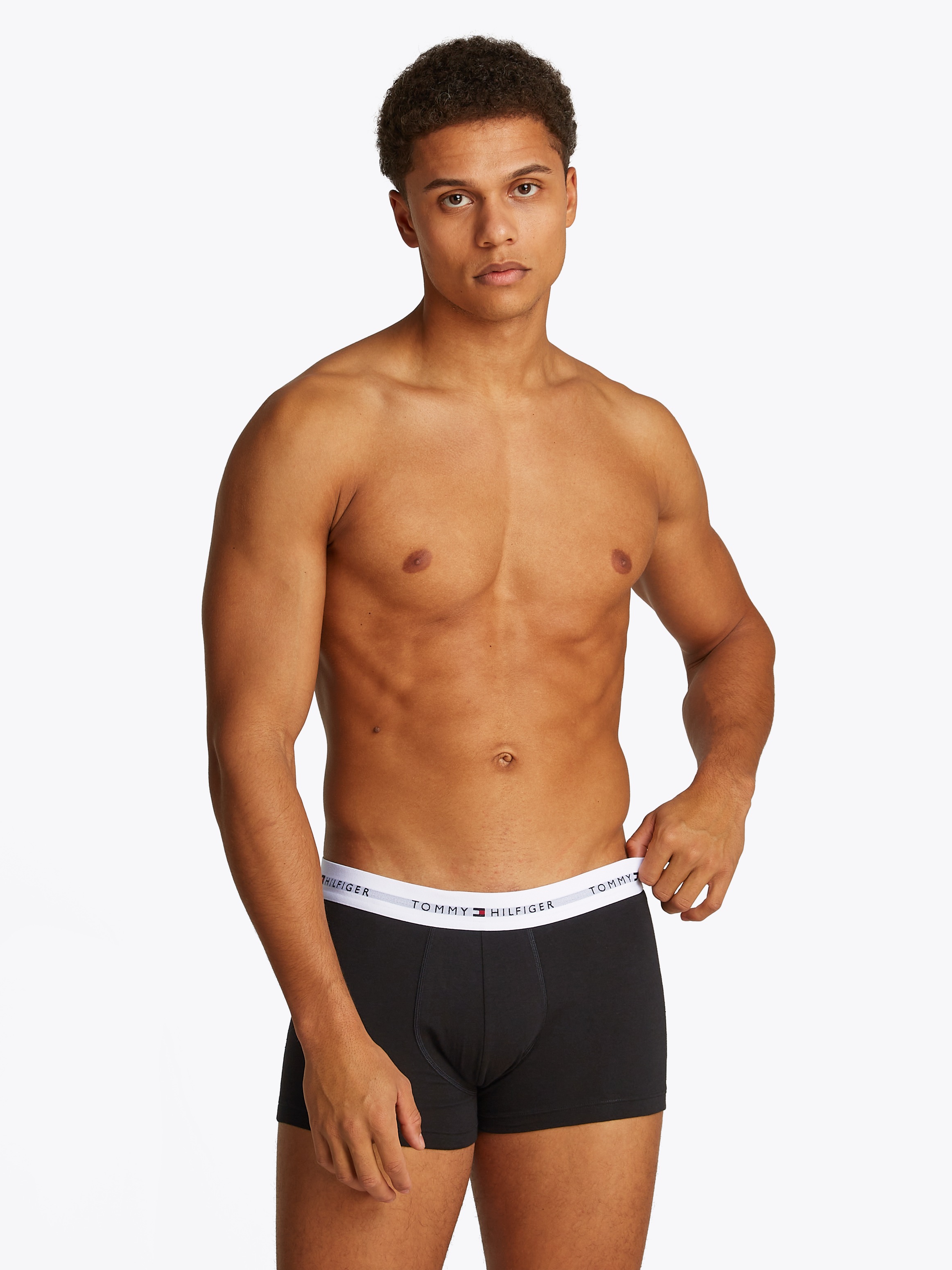 Tommy Hilfiger Underwear Boxer "TRUNK 3 PACK", (3 St.), mit kontrastfarbene günstig online kaufen
