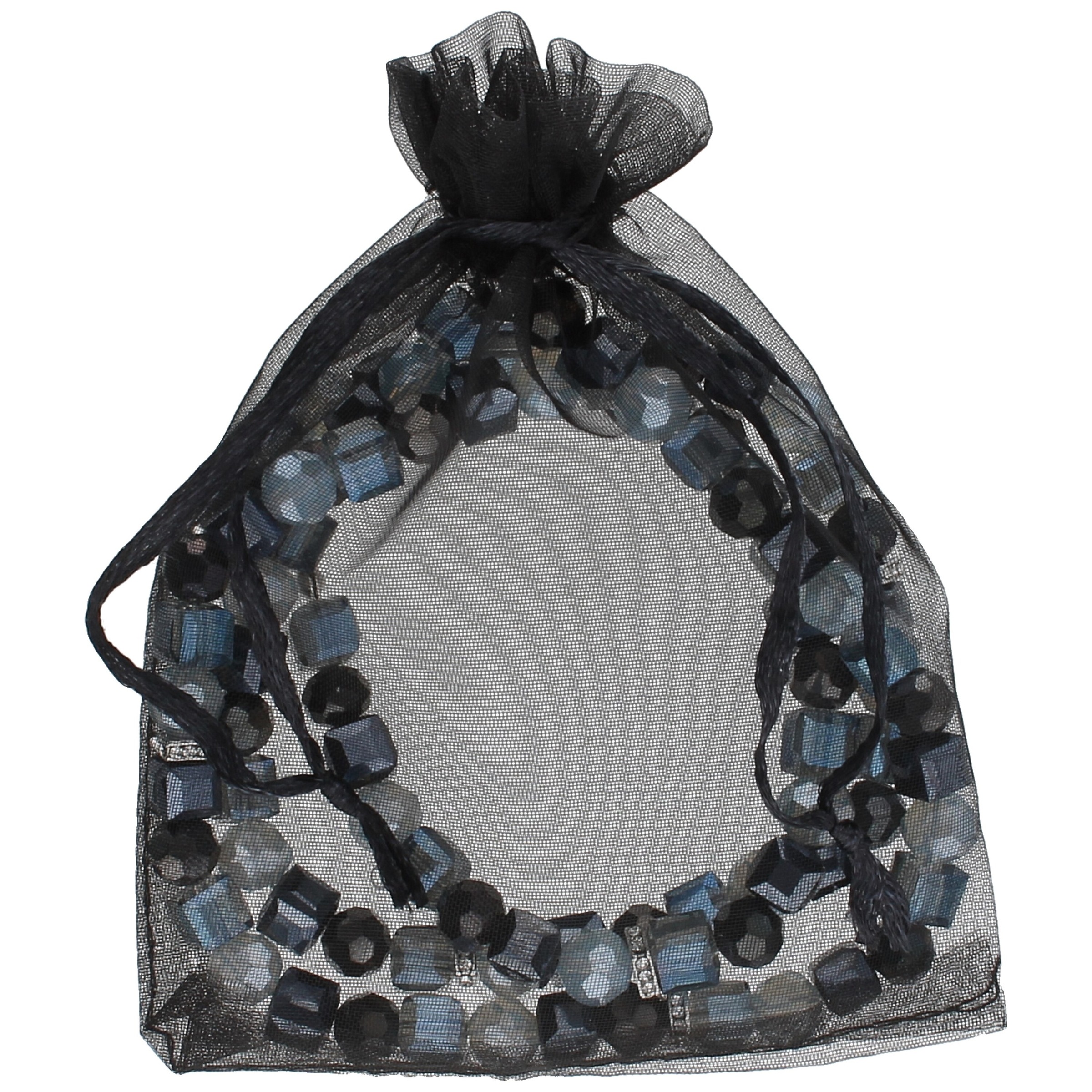 Smart Jewel Schmuckset »Schmuck mit Kristallsteinen in schwarz und grau, Messing«