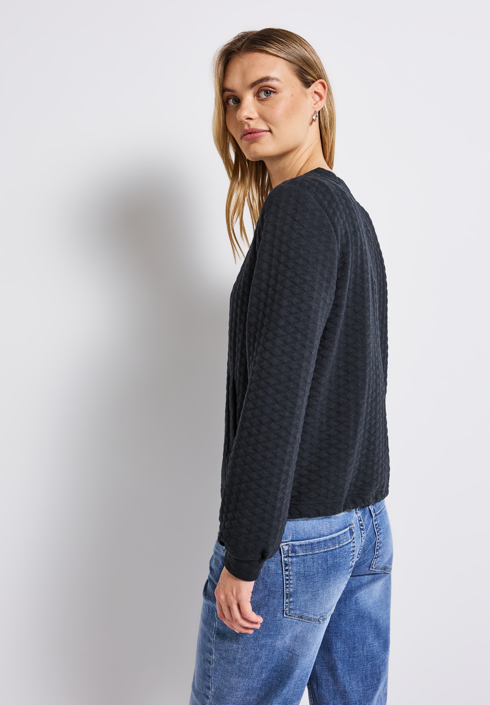 STREET ONE Cardigan, mit Struktur-Muster