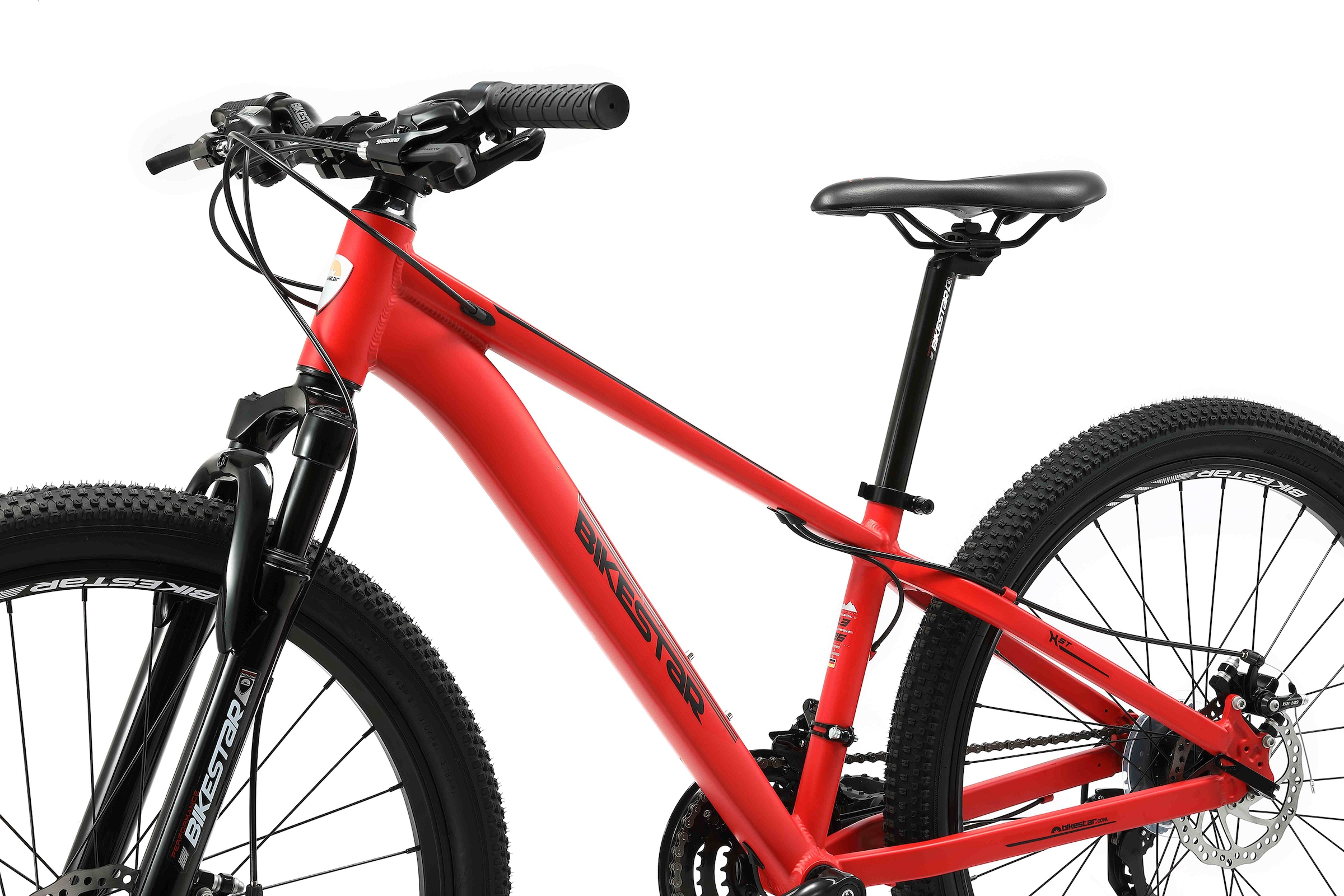 Bikestar Mountainbike, 21 Gang, Shimano, RD-TY300 Schaltwerk, Kettenschaltung, für Damen und Herren, Kettenschaltung