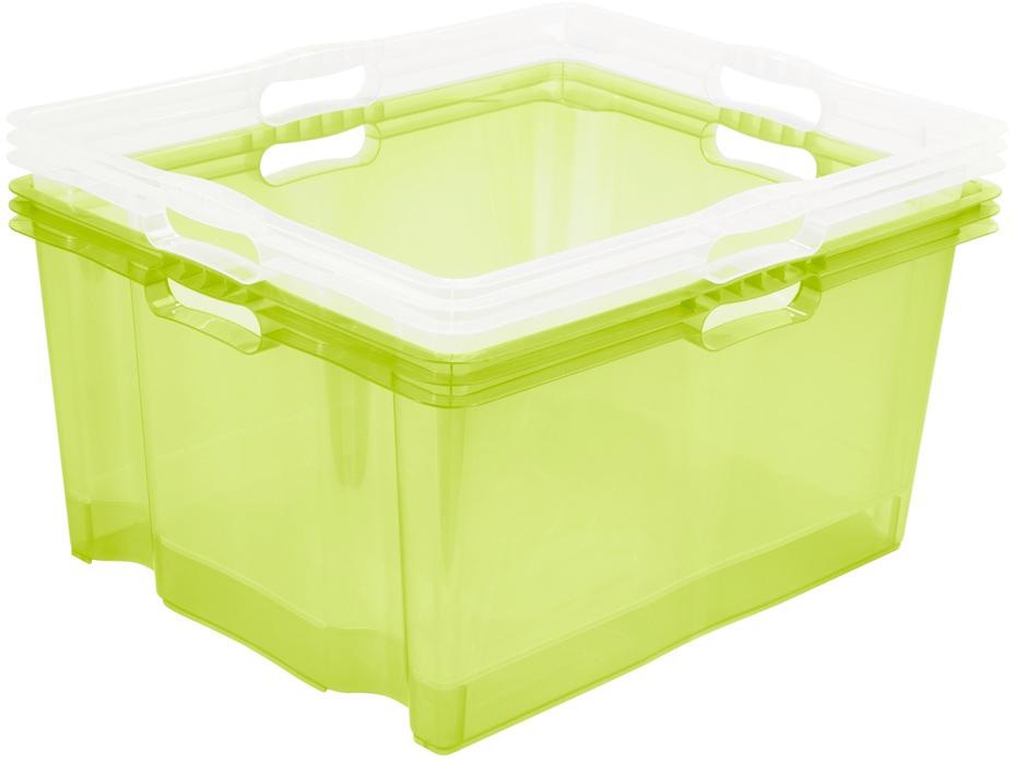 keeeper Organizer »franz«, (Set, 2 St.), Aufbewahrungsboxen xxl, hochwertiger Kunststoff, 44 L