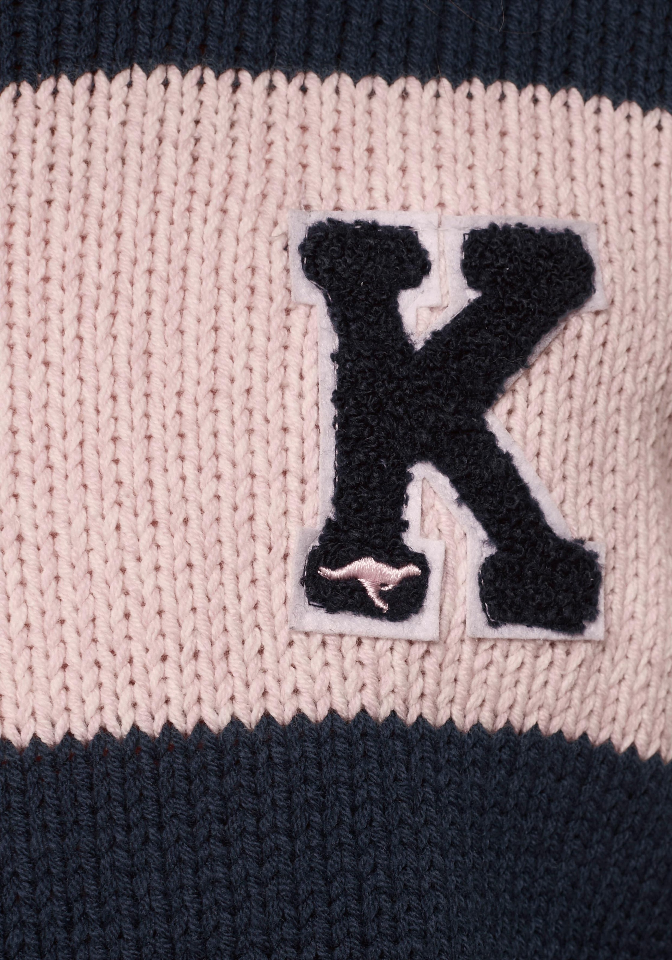 KangaROOS Strickpullover, in modischer Streifenoptik