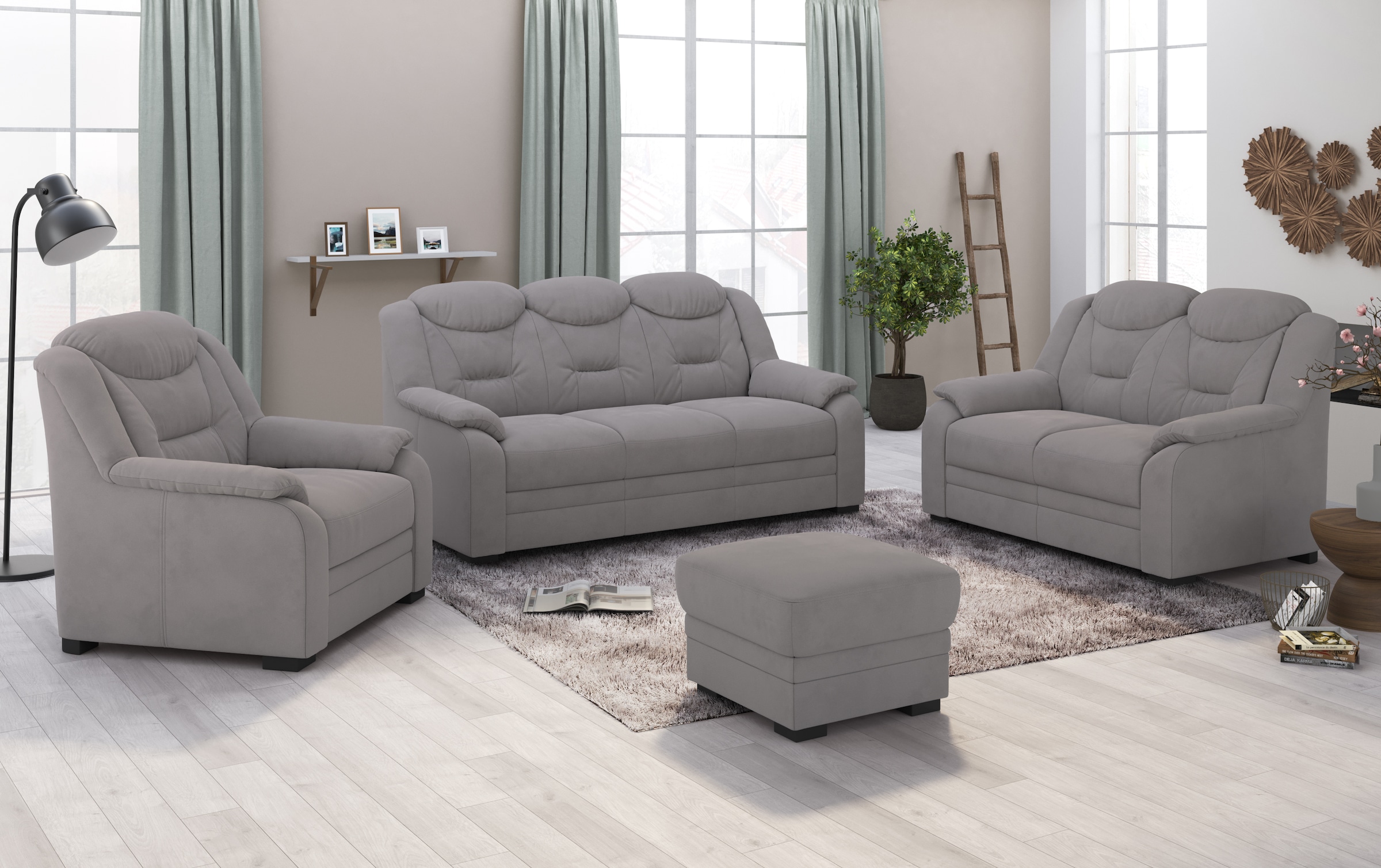 COTTA 3-Sitzer "Marcus" Sofa mit hoher Rückenlehne günstig online kaufen