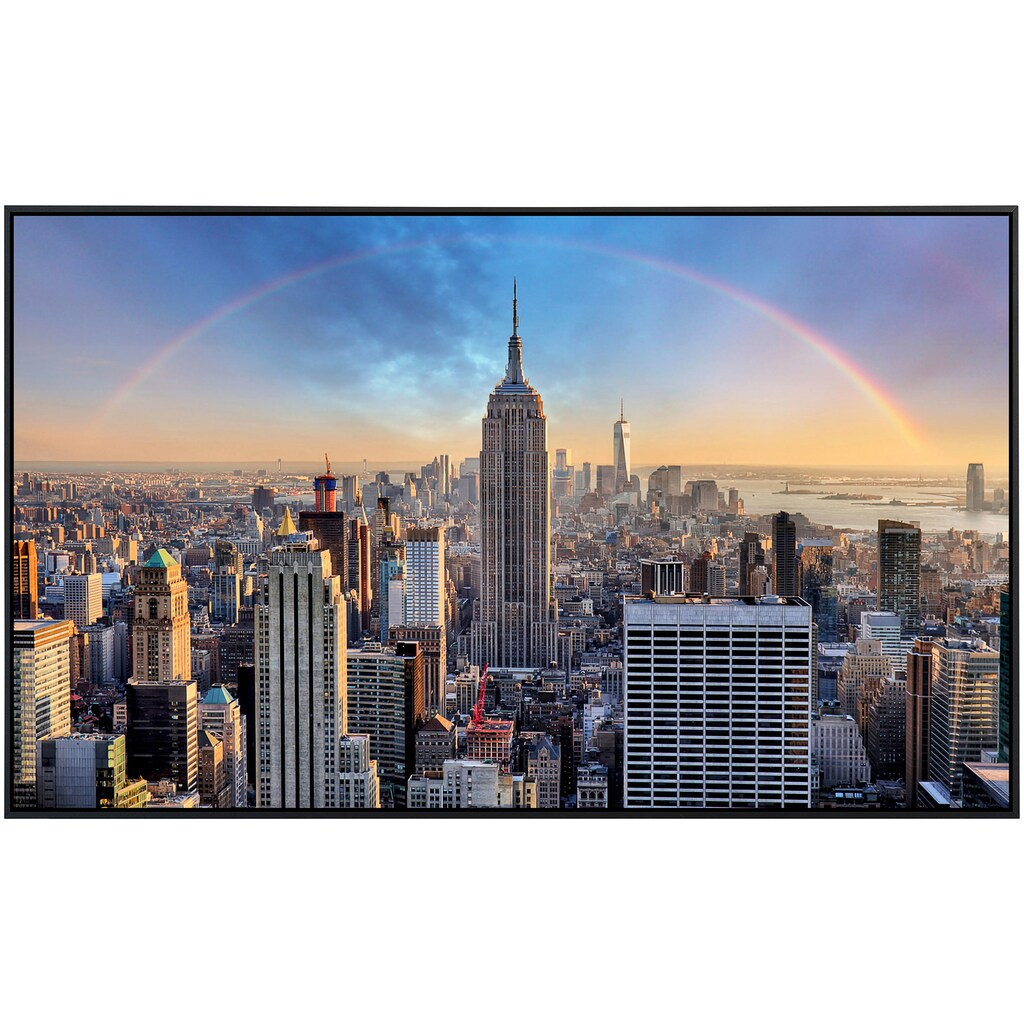 Papermoon Infrarotheizung »New York mit Regenbogen«, sehr angenehme Strahlungswärme