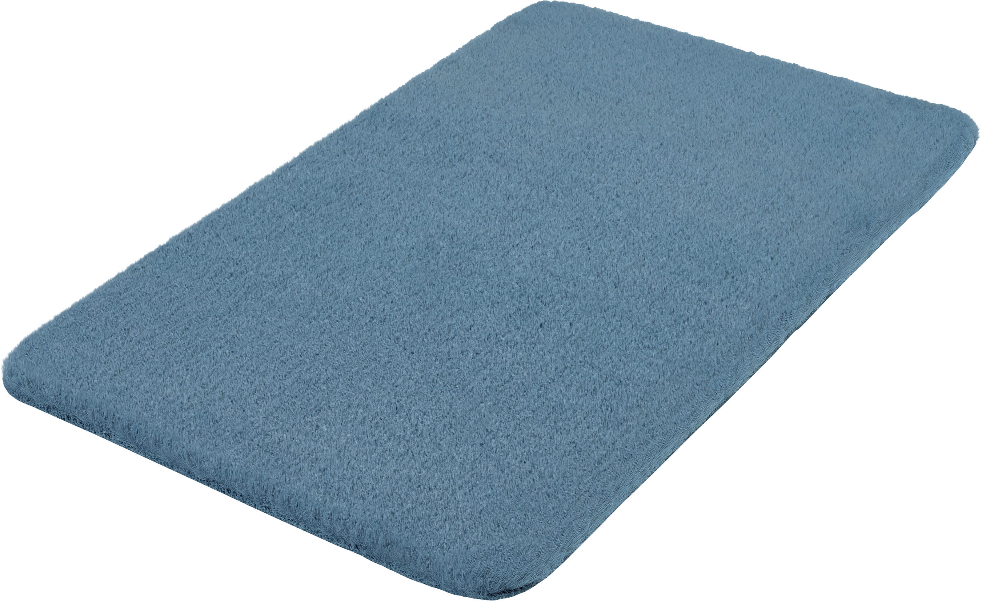 Kleine Wolke Badematte "Cony, Badvorleger, Badezimmer Teppich" Höhe 25 mm rutschhemmend beschichtet fußbodenheizungsgeeignet Badteppich, Fell-Optik, Uni Farben, besonders weich & kuschelig