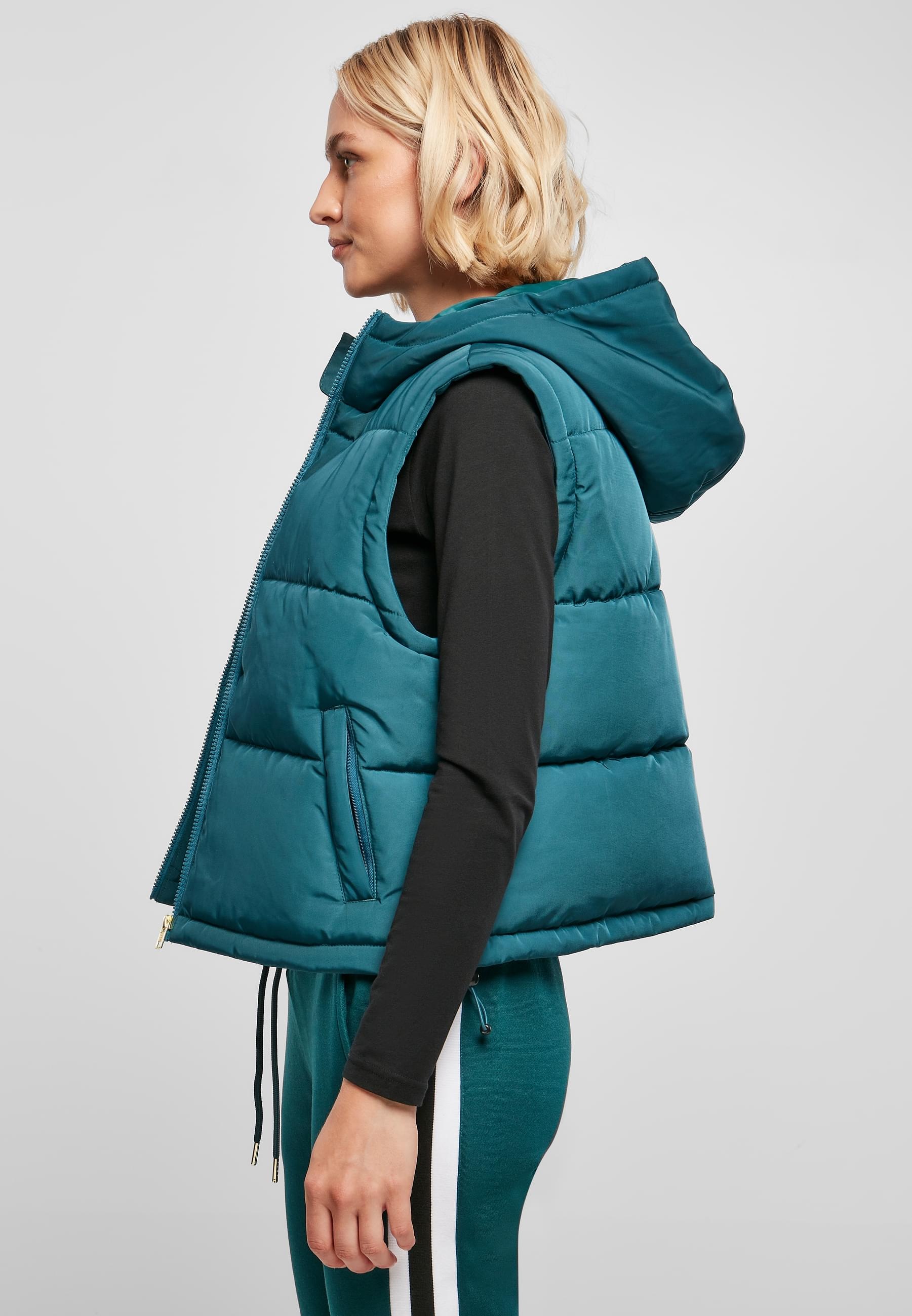 URBAN CLASSICS Jerseyweste »Urban Classics Damen Ladies Recycled Twill Puffer Vest«, (1 tlg.)