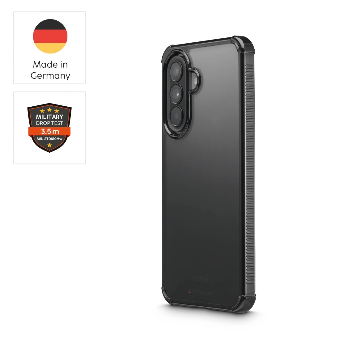 Hama Handyhülle »Handyhülle mit D3O-Technologie für Samsung Galaxy A57 5G« Smartphones D3O-Technologie, Fallschutz 3,5 m, Kratzschutz, Stoßschutz