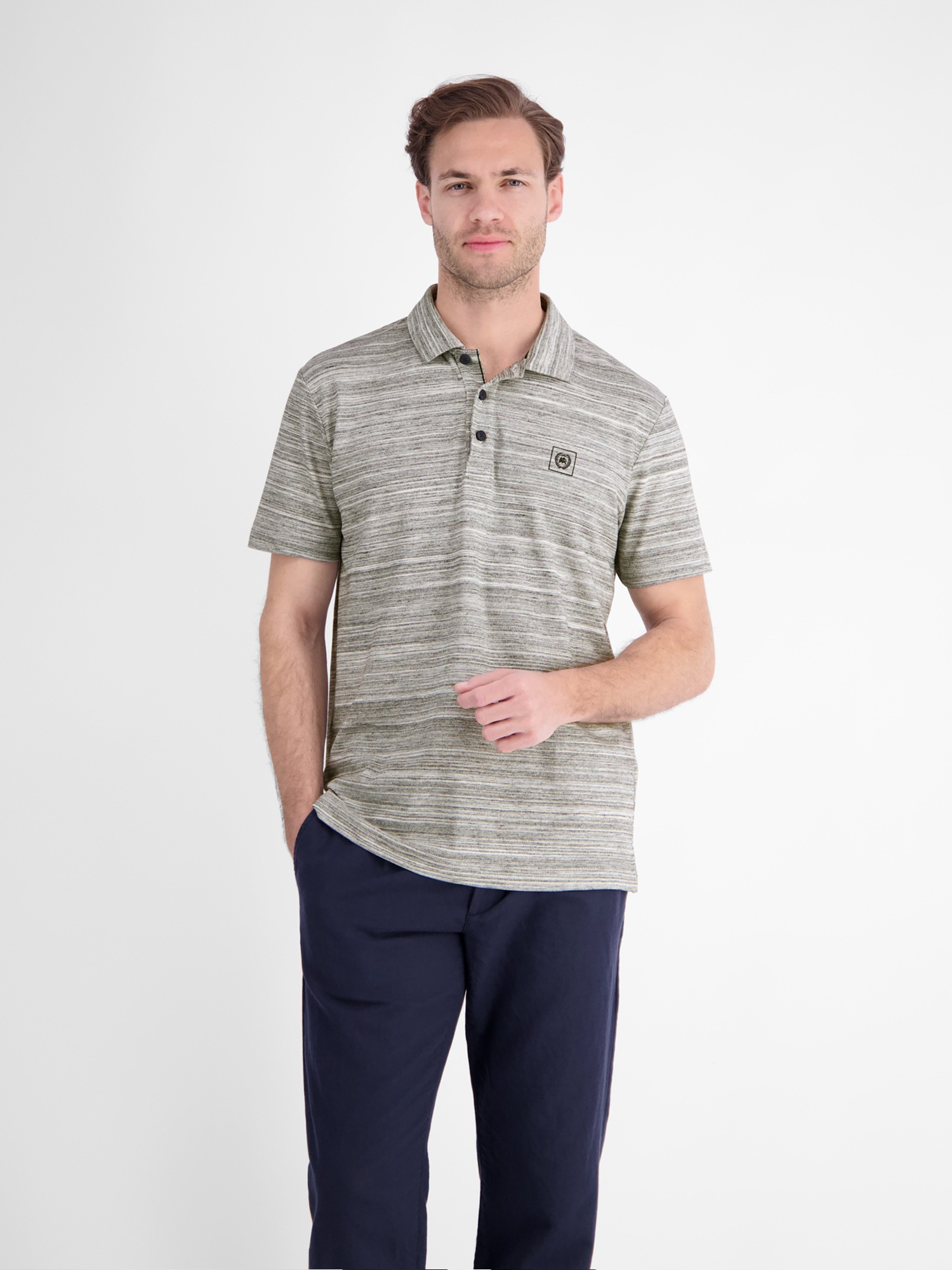 LERROS Poloshirt »Polo aus leichtem Baumwollmischgewebe mit griffiger Haptik«