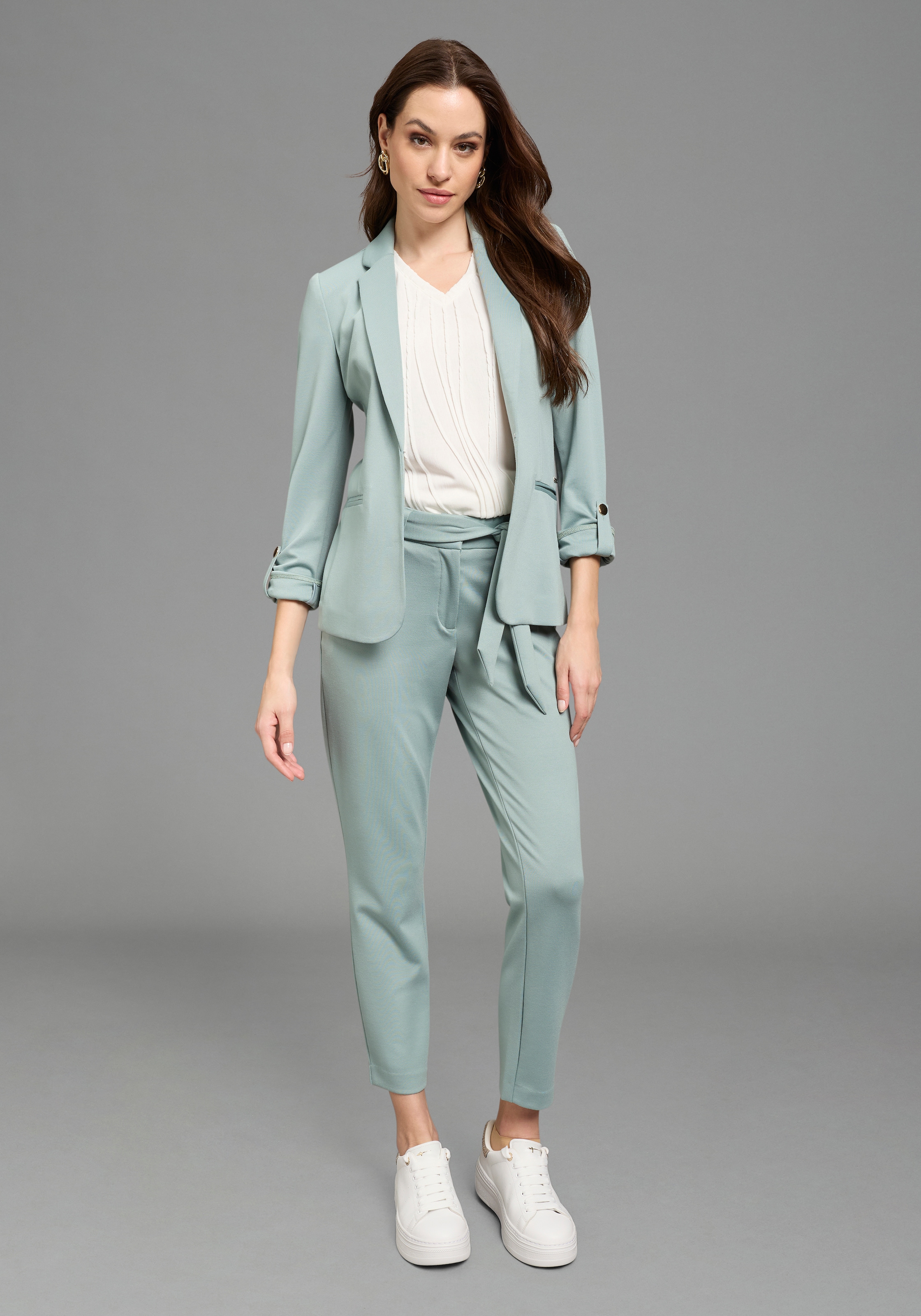 Bruno Banani Paperbag-Hose  aus elastischem Milano Rib Material, bequeme Passform