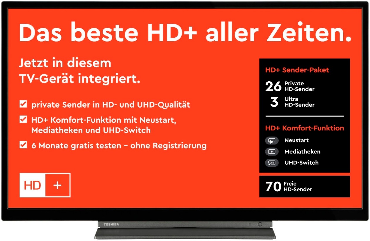 Toshiba LED-Fernseher »32LK3C63DAA/2«, Full HD, Smart-TV