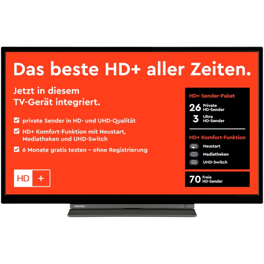 Toshiba LED-Fernseher »32LK3C63DAA/2«, 80 cm/32 Zoll, Full HD, Smart-TV