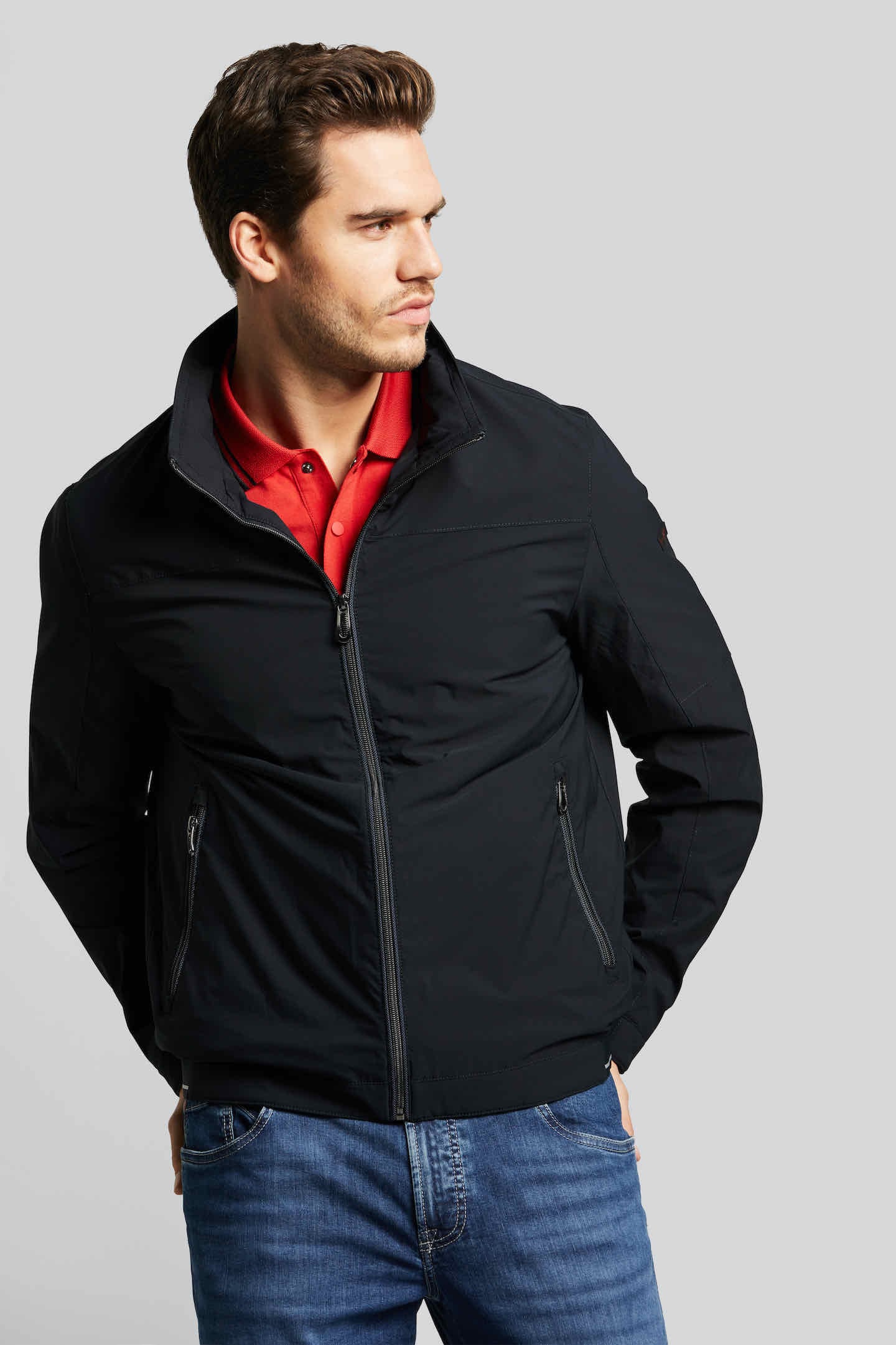 bugatti Blouson mit Kapuze mit einrollbarer Kapuze