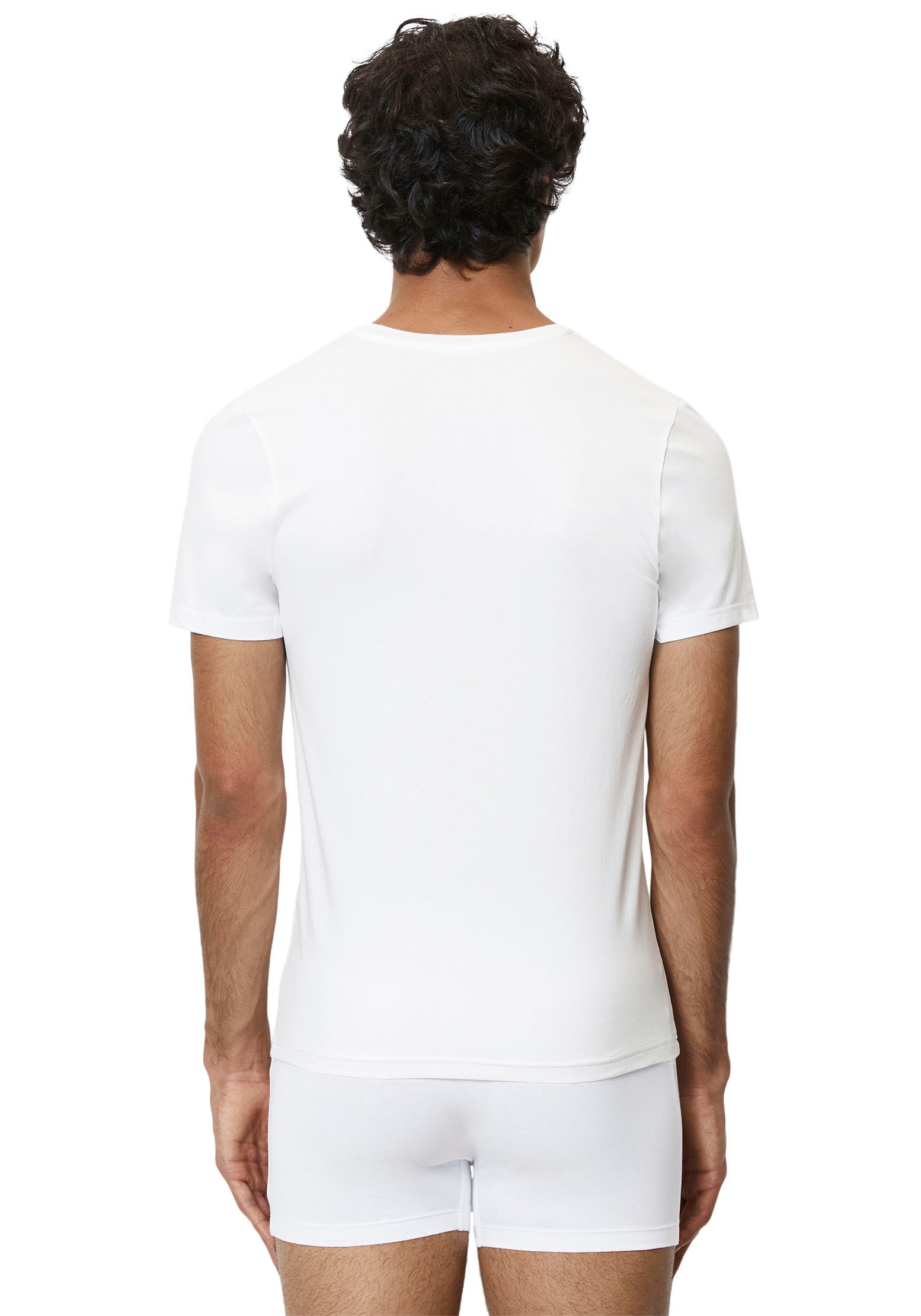 Marc O'Polo T-Shirt »Essentials«, (2er Pack), mit dezentem Markenlogo