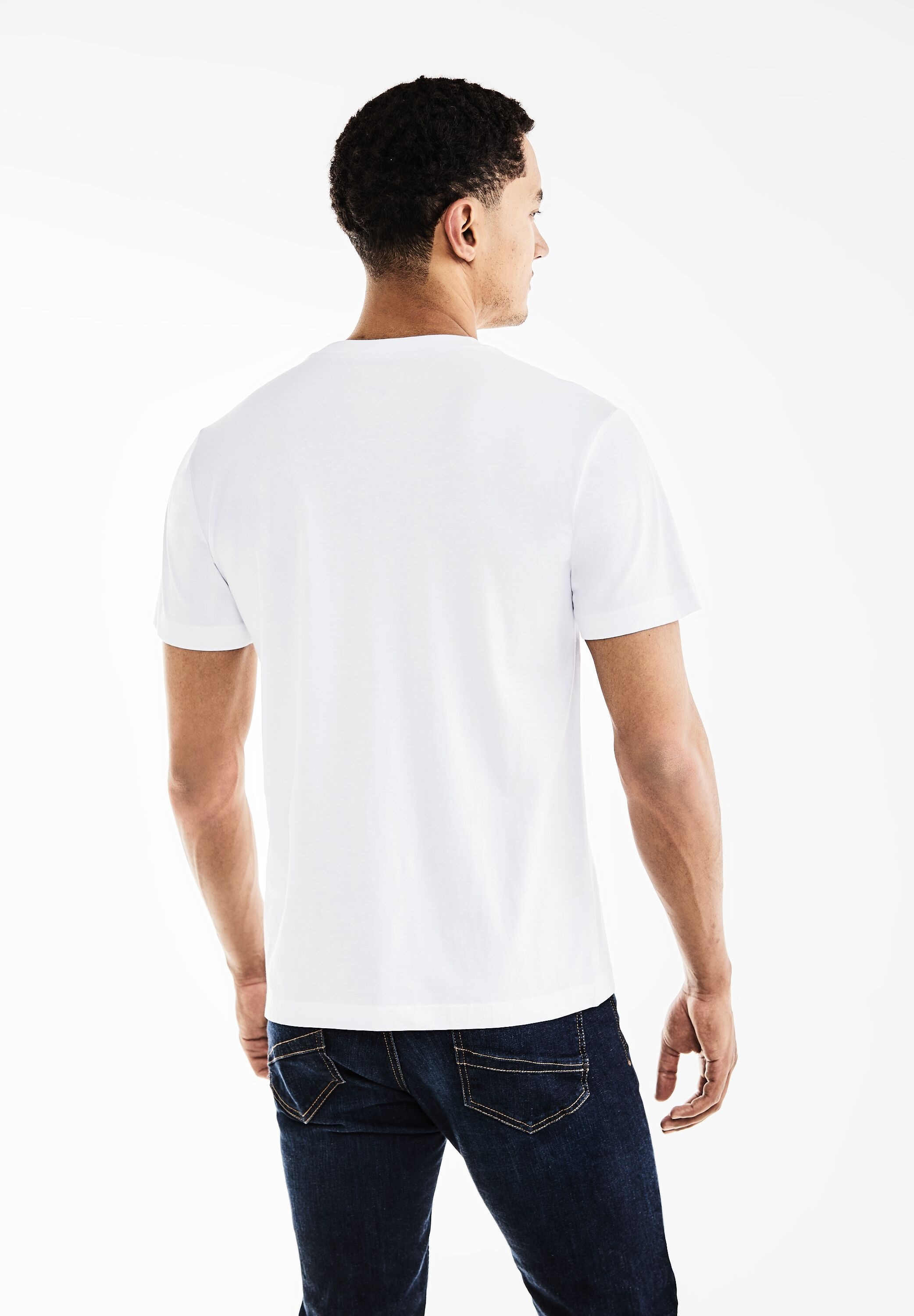 STREET ONE MEN T-Shirt, mit Rundhalsausschnitt