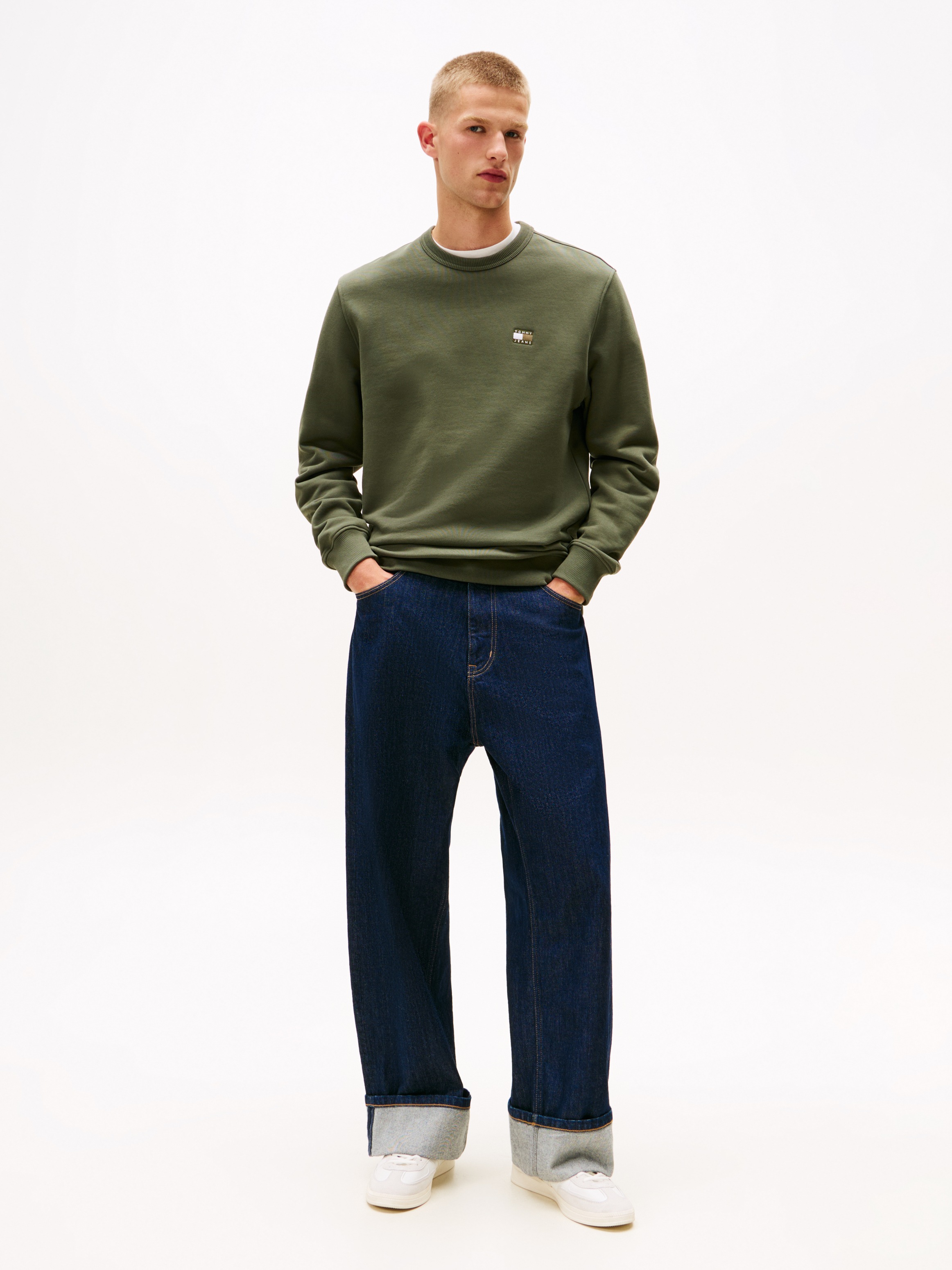 Tommy Jeans Sweatshirt »TJM REG BADGE CREW EXT«, Mit Rundhalsausschnitt