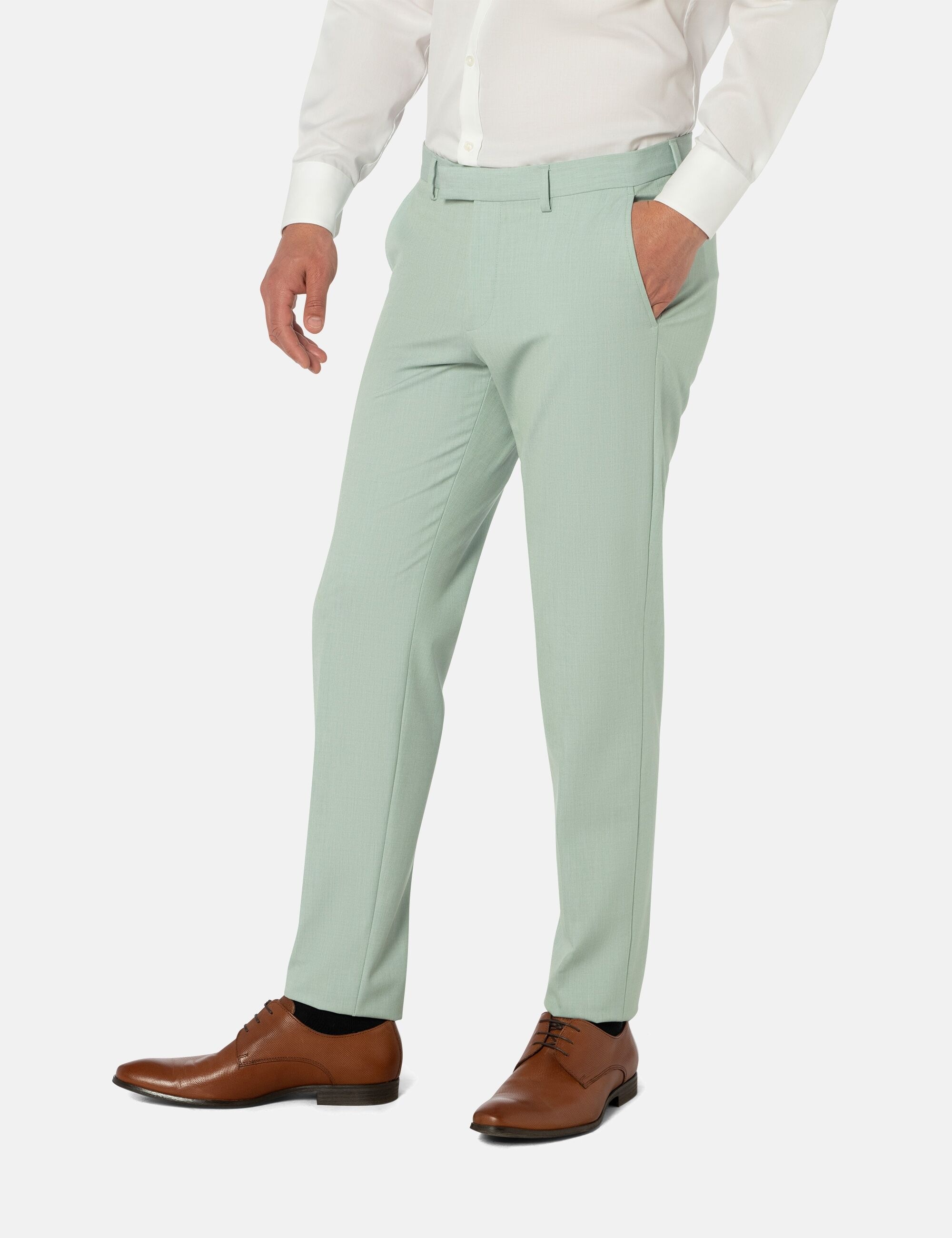 Thomas Goodwin Anzug »3024-90«, (2 tlg.), slim fit, mit modischen Accessoires