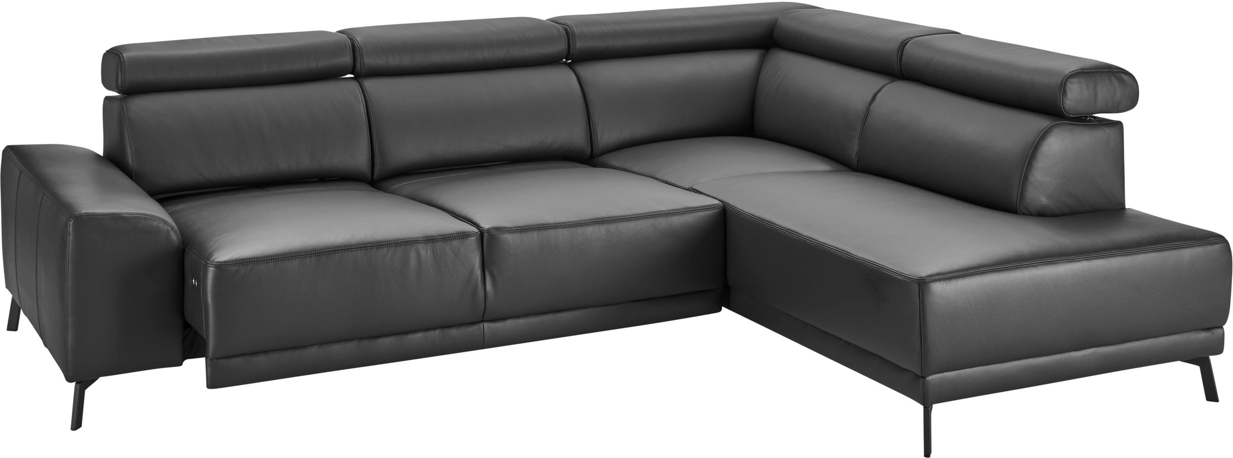 3C Candy Ecksofa »Greve modern und bequem, inkl. manueller Kopfteilverstellung, L-Form«, wahlweise mit motorischem Sitzvorzug