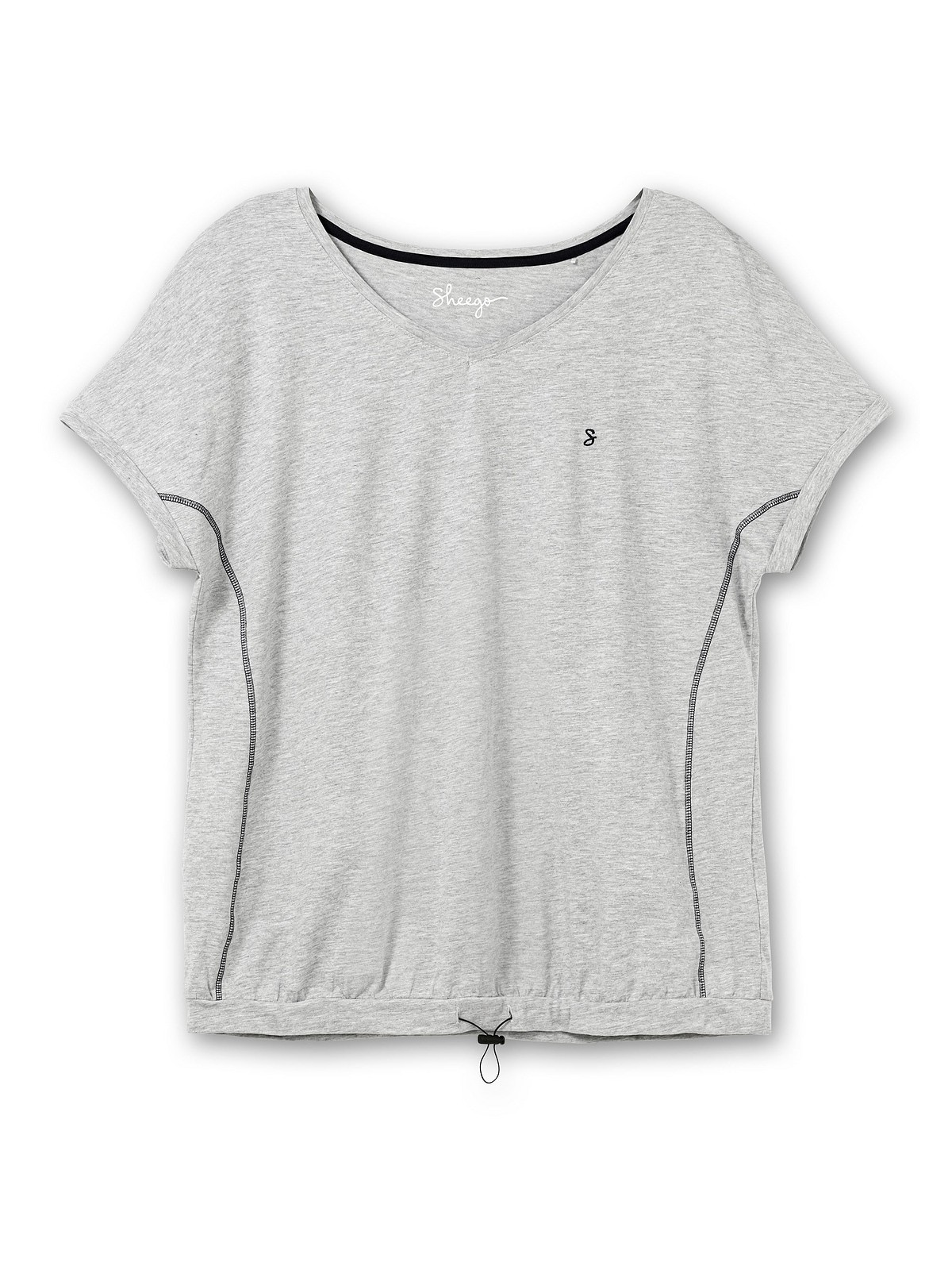 Sheego T-Shirt »Große Größen«, mit elastischem Saumbund für kaufen | BAUR