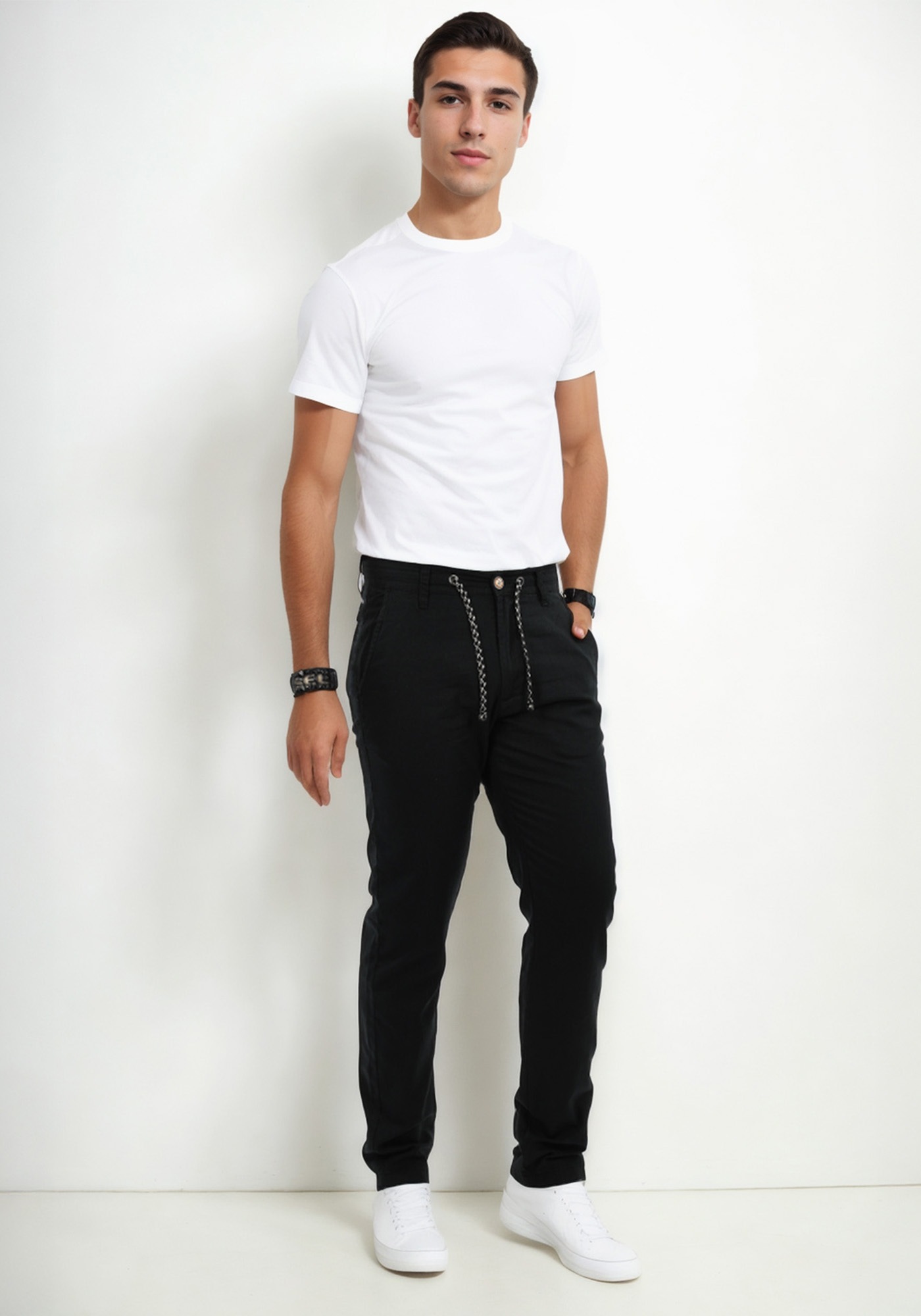 Indicode Stoffhose "Inboris", mit innen liegendem Kordelzug günstig online kaufen