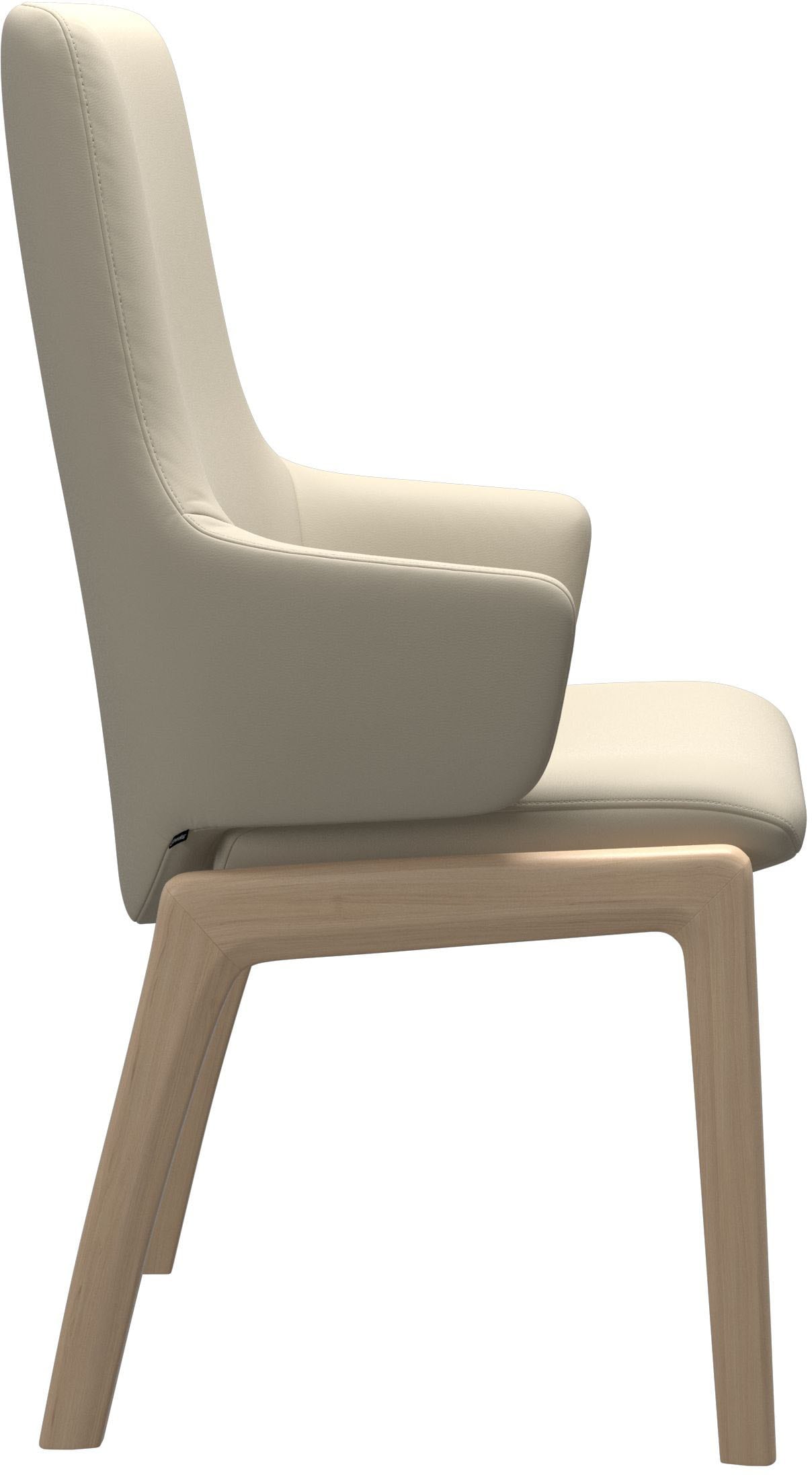Stressless® Polsterstuhl »Laurel«, Leder BATICK, High Back mit Armlehne, Größe L, mit abgerundeten Beinen in Eiche