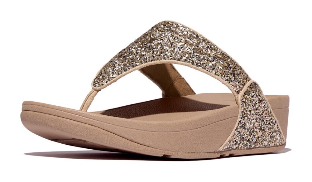 Fitflop Zehentrenner "LULU MULTI-TONAL GLITTER TOE", Badeschuh, Slides, San günstig online kaufen