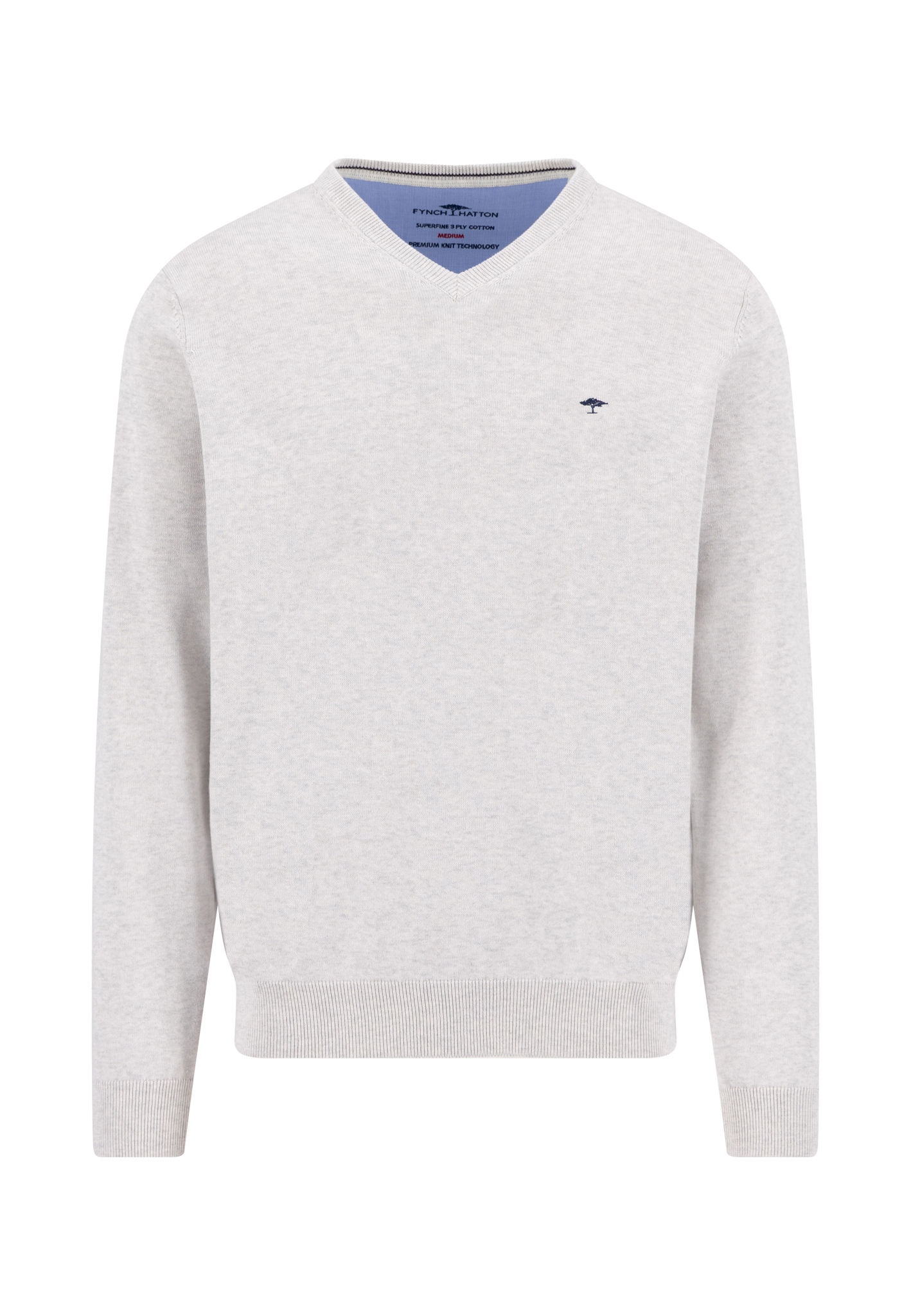 FYNCH-HATTON Strickpullover mit V-Ausschnitt