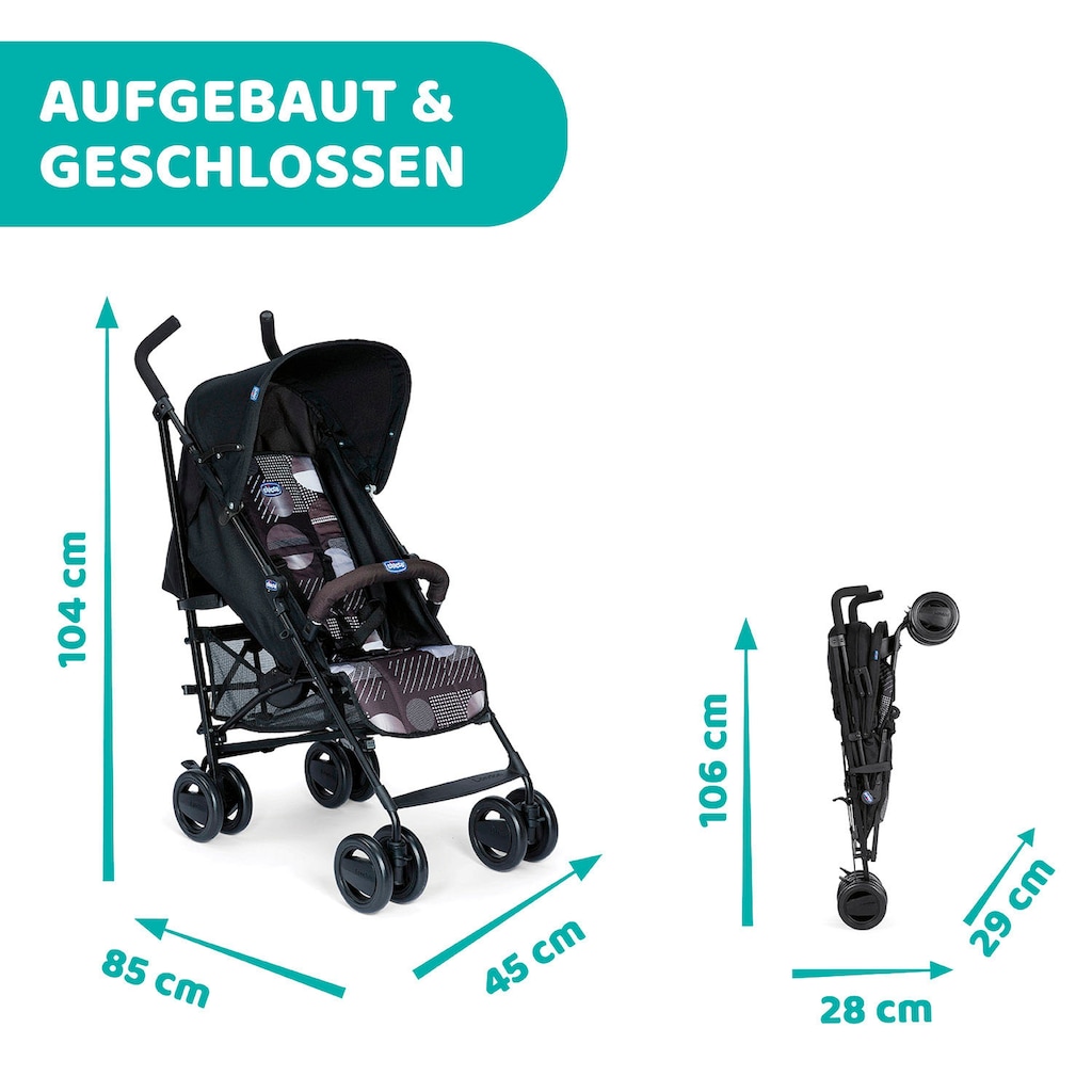 Chicco Kinder-Buggy »London, matrix«, mit schwenk- und feststellbaren Vorderrädern;