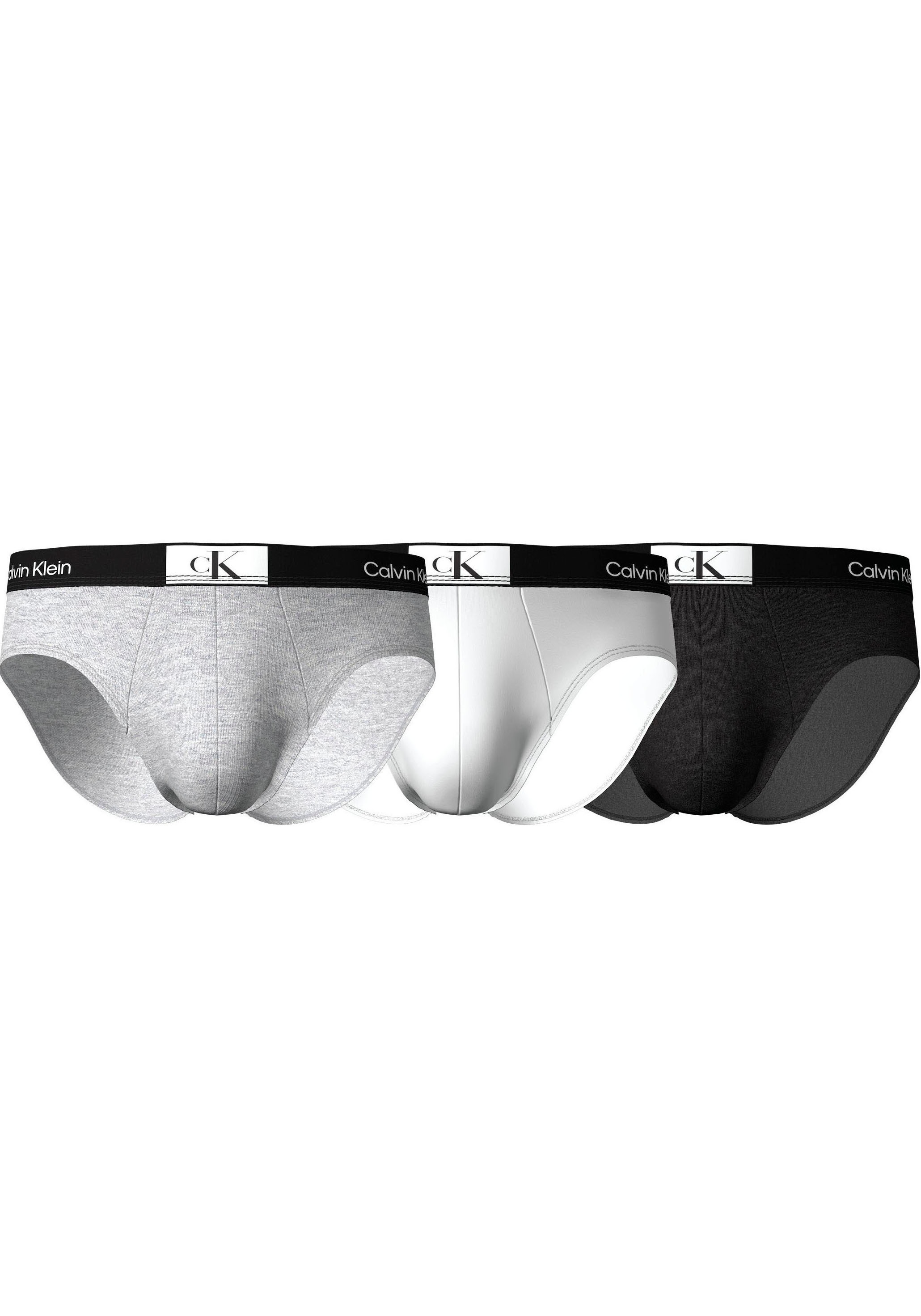 Calvin Klein Slip »HIP BRIEF 3PK«, (Packung, 3er-Pack), mit Calvin Klein Logo-Elastikbund kaufen