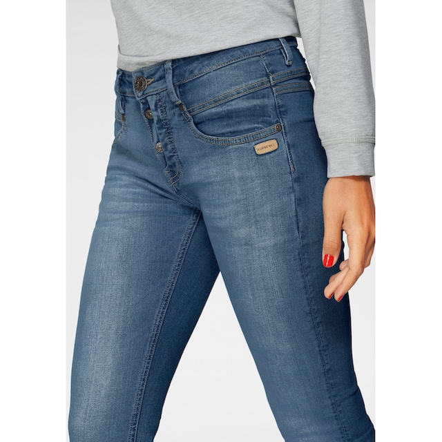 Skinny-fit-Jeans Knopfleiste offener halb mit für stylischer | GANG BAUR »94Medina«, bestellen