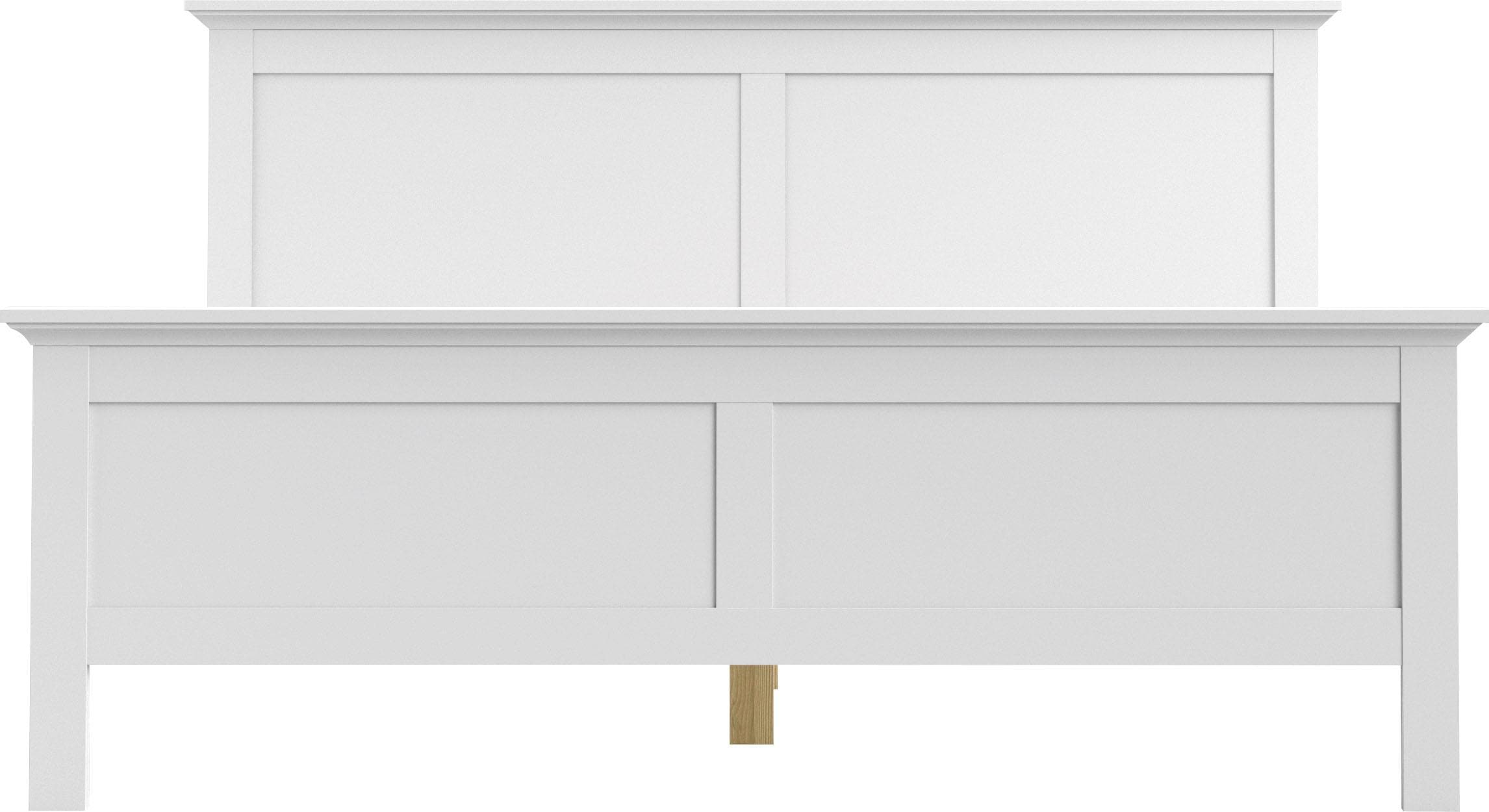 Home affaire Bett »Paris Bettgestell, Doppelbett,« mit Kassetten-Optik an Kopf- und Fußteil