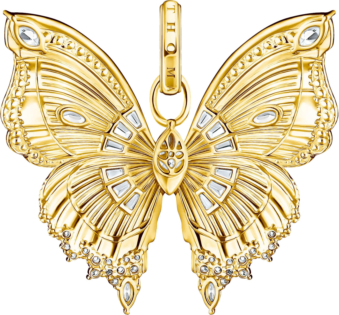 THOMAS SABO Schmetterlingsanhänger »Butterfly Paradise Anhänger, PE984-051-14, PE984-414-14«, mit Zirkonia (synth.)