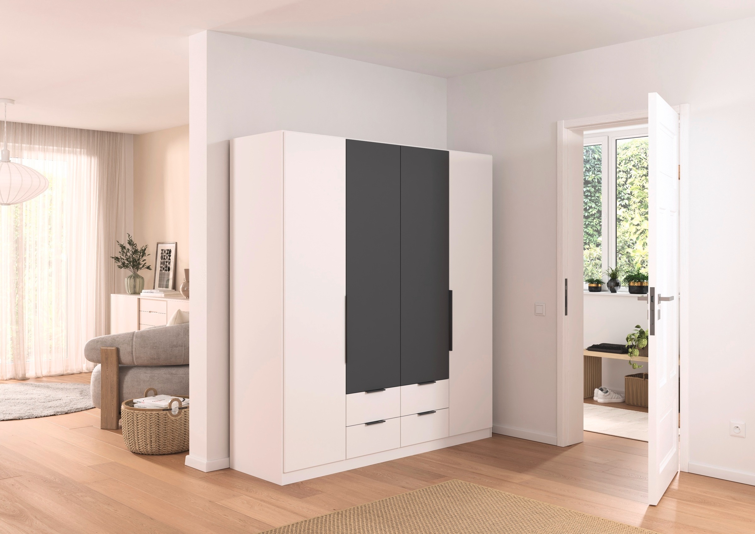 rauch Drehtürenschrank "Kleiderschrank Schrank Garderobe KREFELD optional m günstig online kaufen