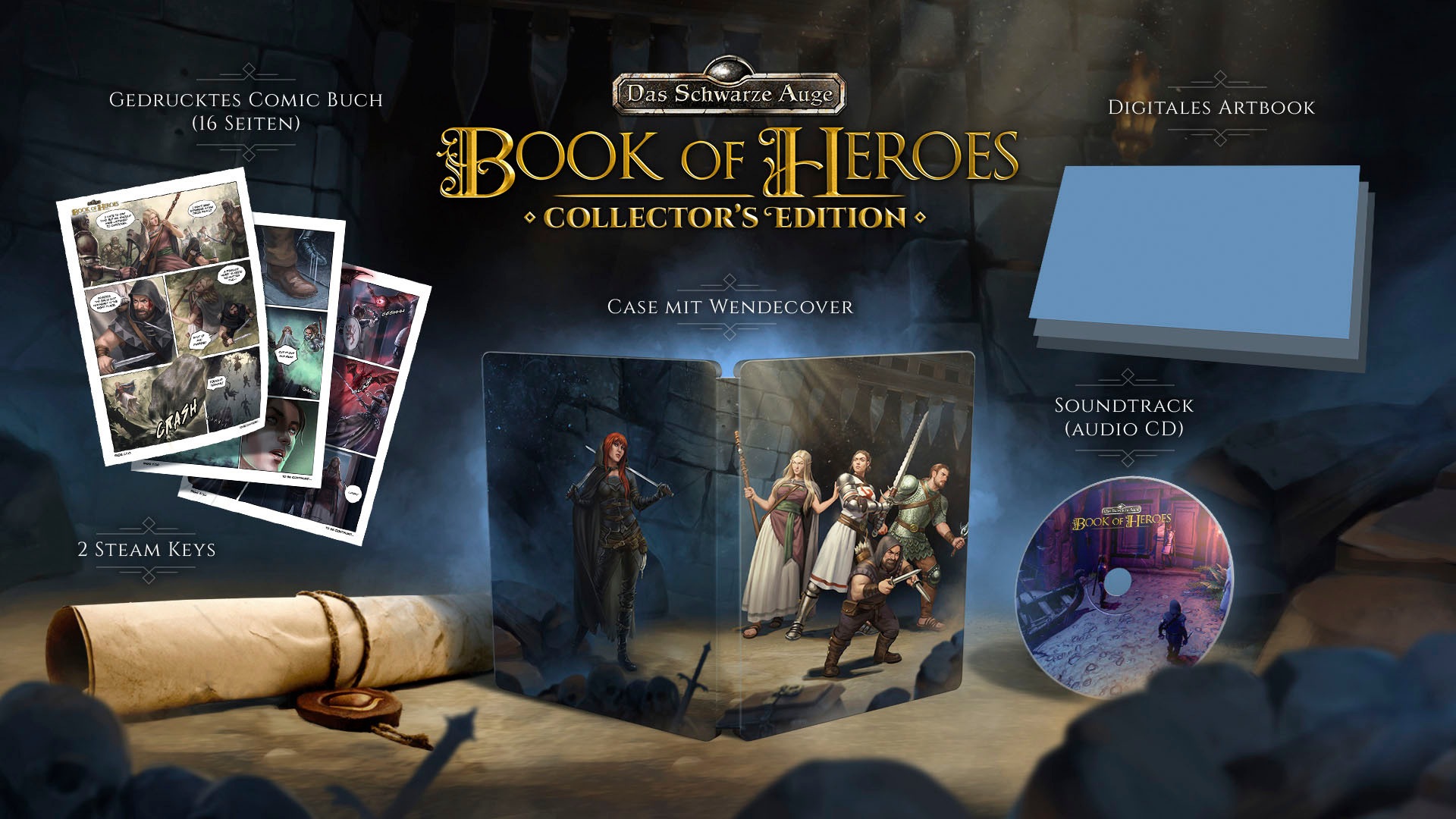 Spielesoftware »Das schwarze Auge - Book of Heroes Collectors Edition«, PC