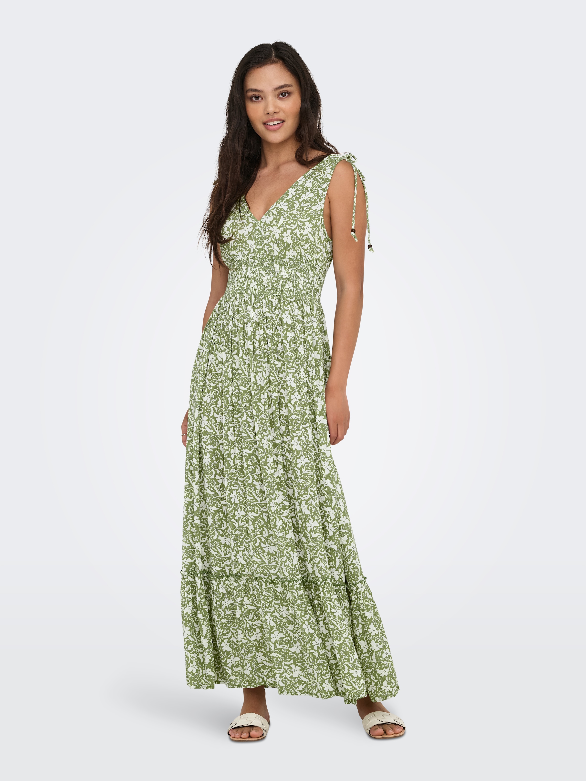 ONLY Maxikleid "ONLFERNANDA LIFE S/L LONG DRESS WVN" günstig online kaufen