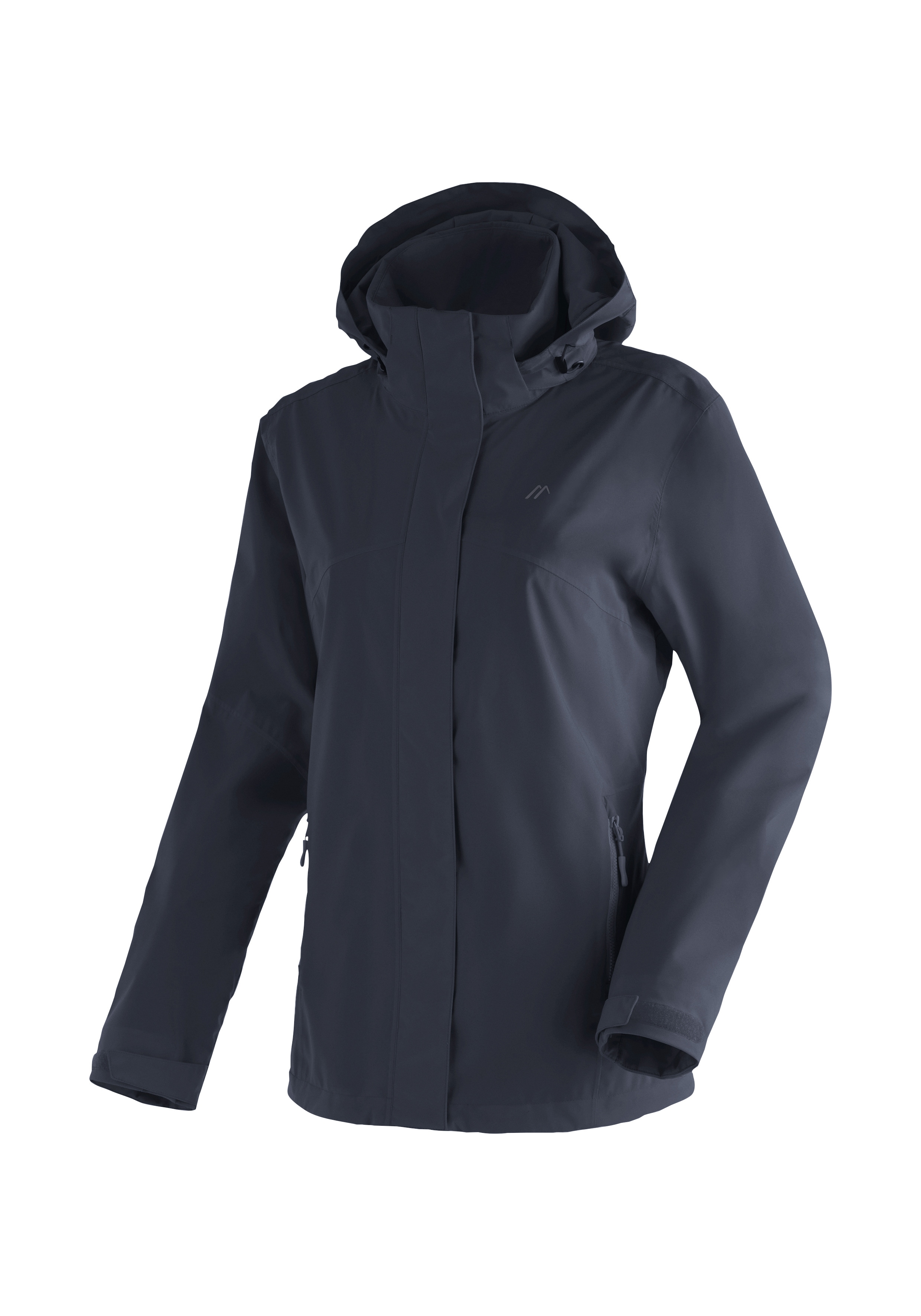 Maier Sports Regenjacke "Metor rec W" Damen Jacke mit Kapuze, Windjacke wasserdicht atmungsaktiv, Reg. Fit