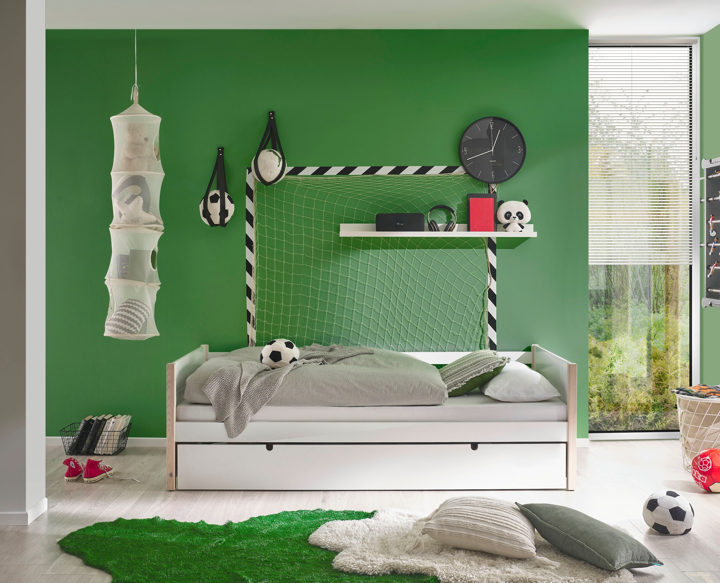 Begabino Bettgestell »Tilde Bett, Kinderbett mit 2. Bett«, als Schubkasten verstaubar und höhenverstellbar