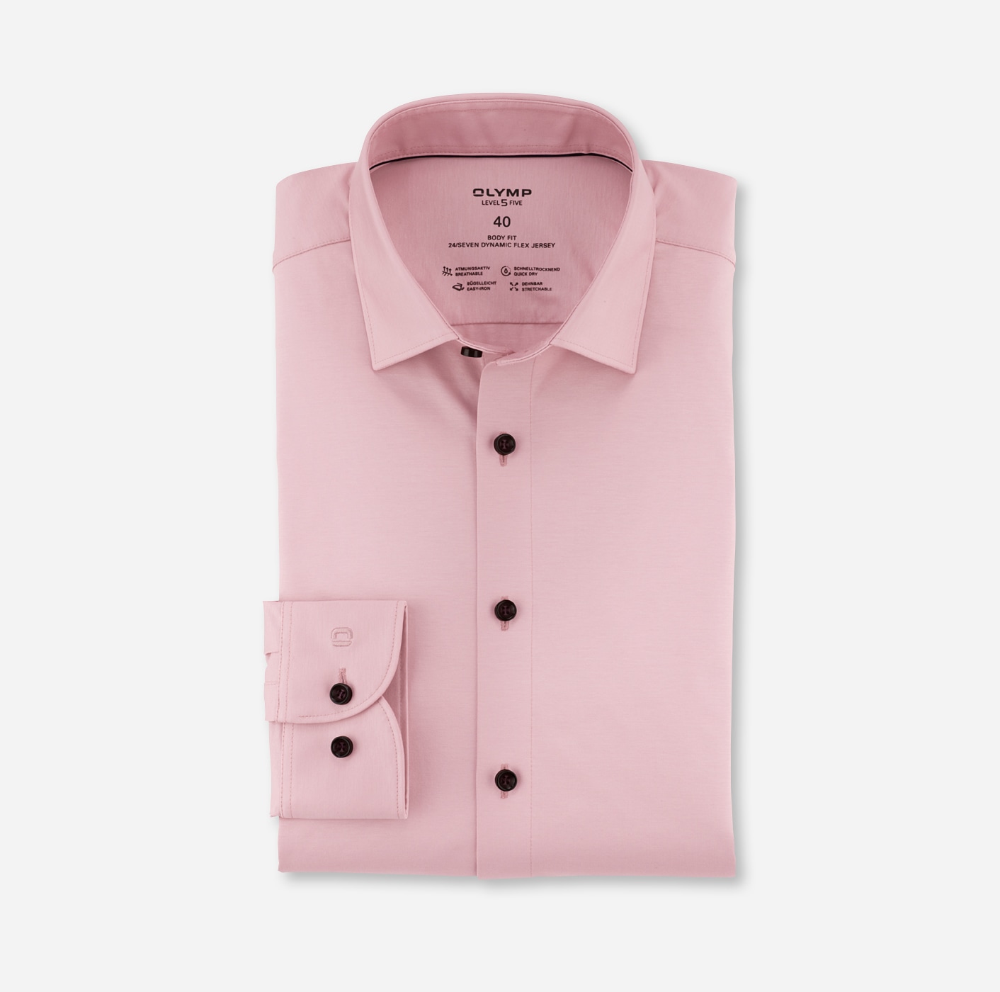 OLYMP Businesshemd »Level Five body fit Jerseyshirt«, in Jersey Qualität