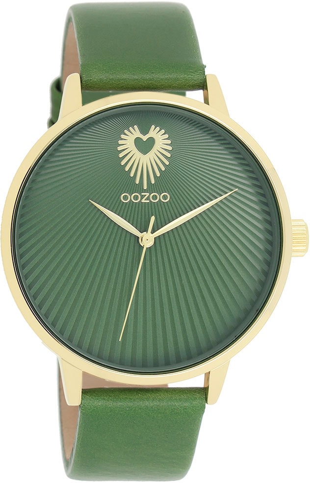 OOZOO Quarzuhr, Armbanduhr, Damenuhr, IP-Beschichtung, analog