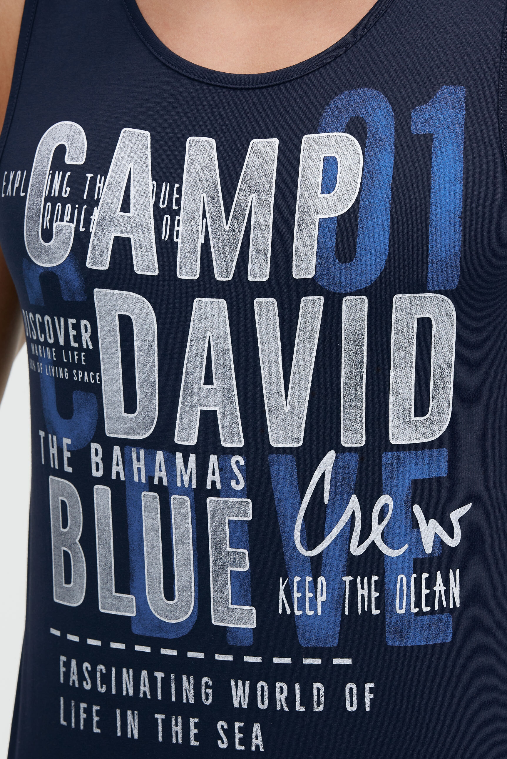 CAMP DAVID Tanktop aus Baumwolle
