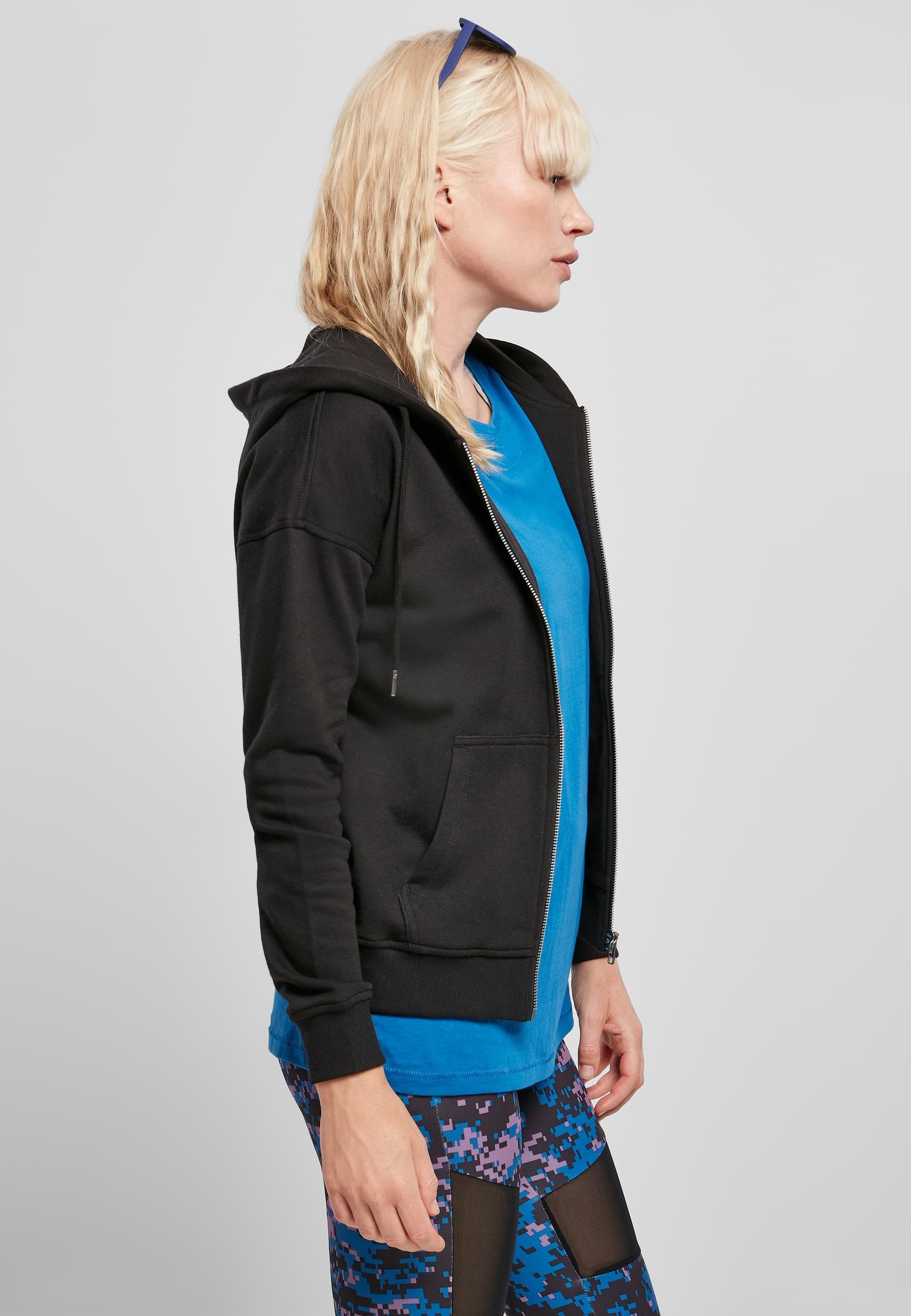 URBAN CLASSICS Sweatjacke »Urban Classics Damen Ladies Organic Terry Zip Hoody«