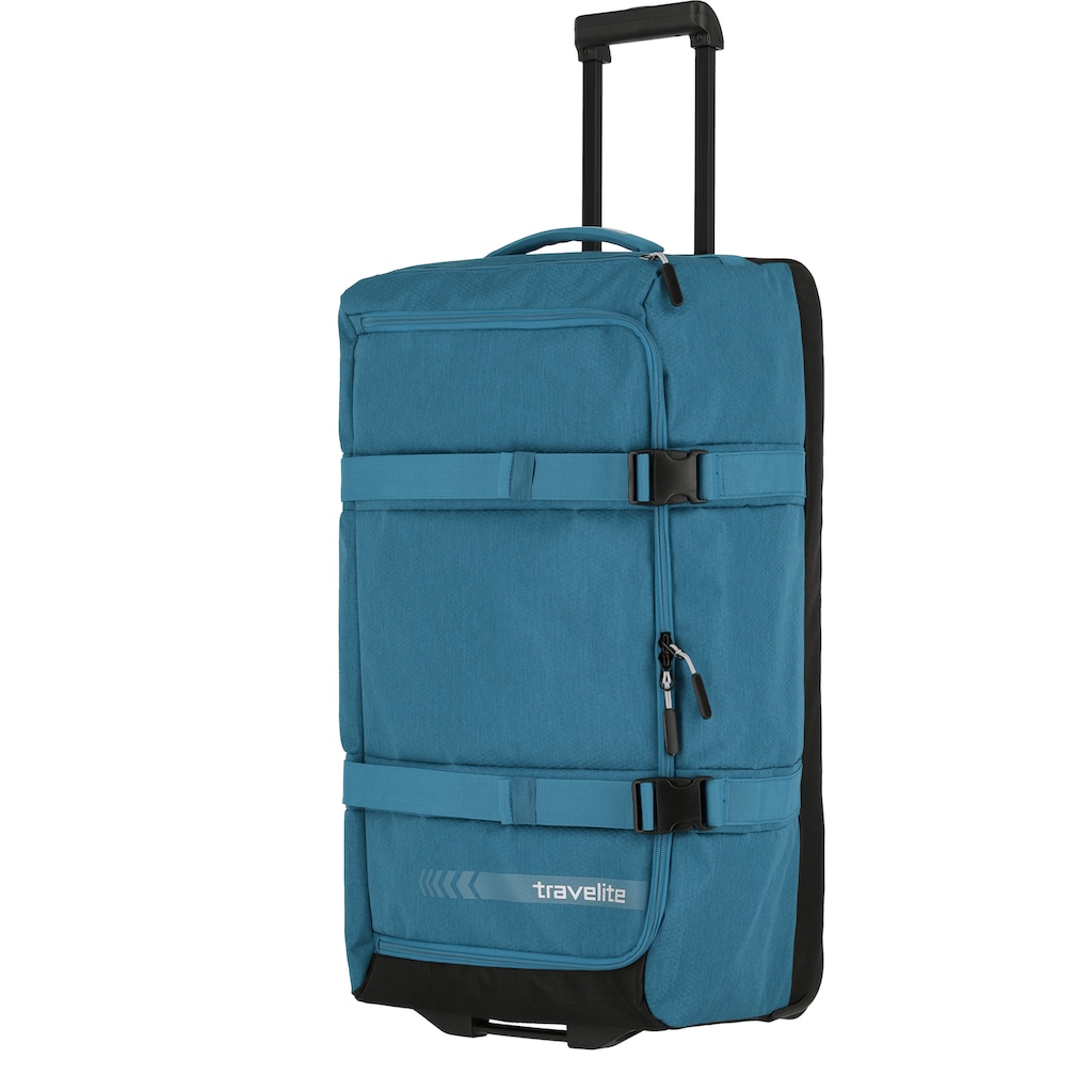 travelite Reisetasche »Kick Off L, 68 cm«, Duffle Bag Reisegepäck Sporttasche Reisebag mit Trolleyfunktion