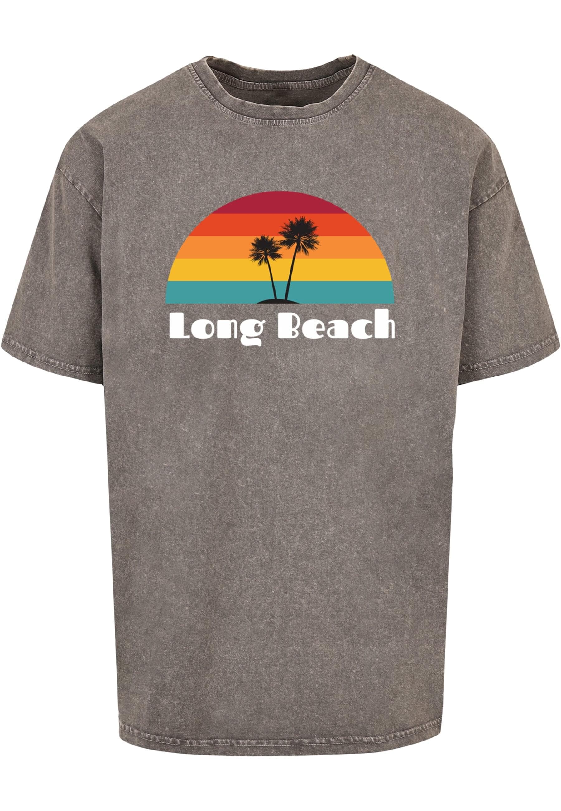 Merchcode T-Shirt "Merchcode Herren Long Beach X Acid Washed Heavy Oversize günstig online kaufen