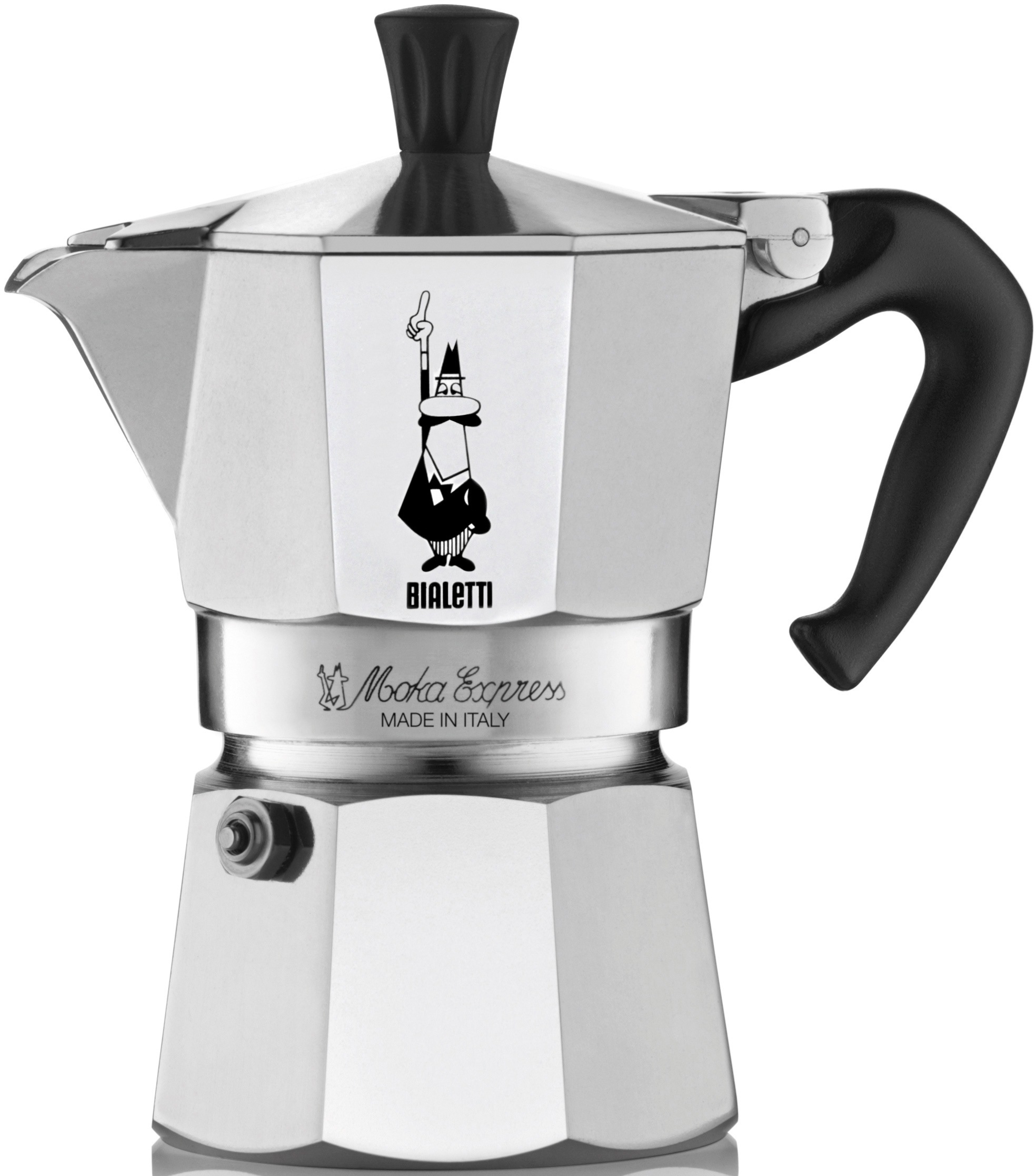 BIALETTI Espressokocher Moka Express 0 09 L Kaffeekanne Aluminium