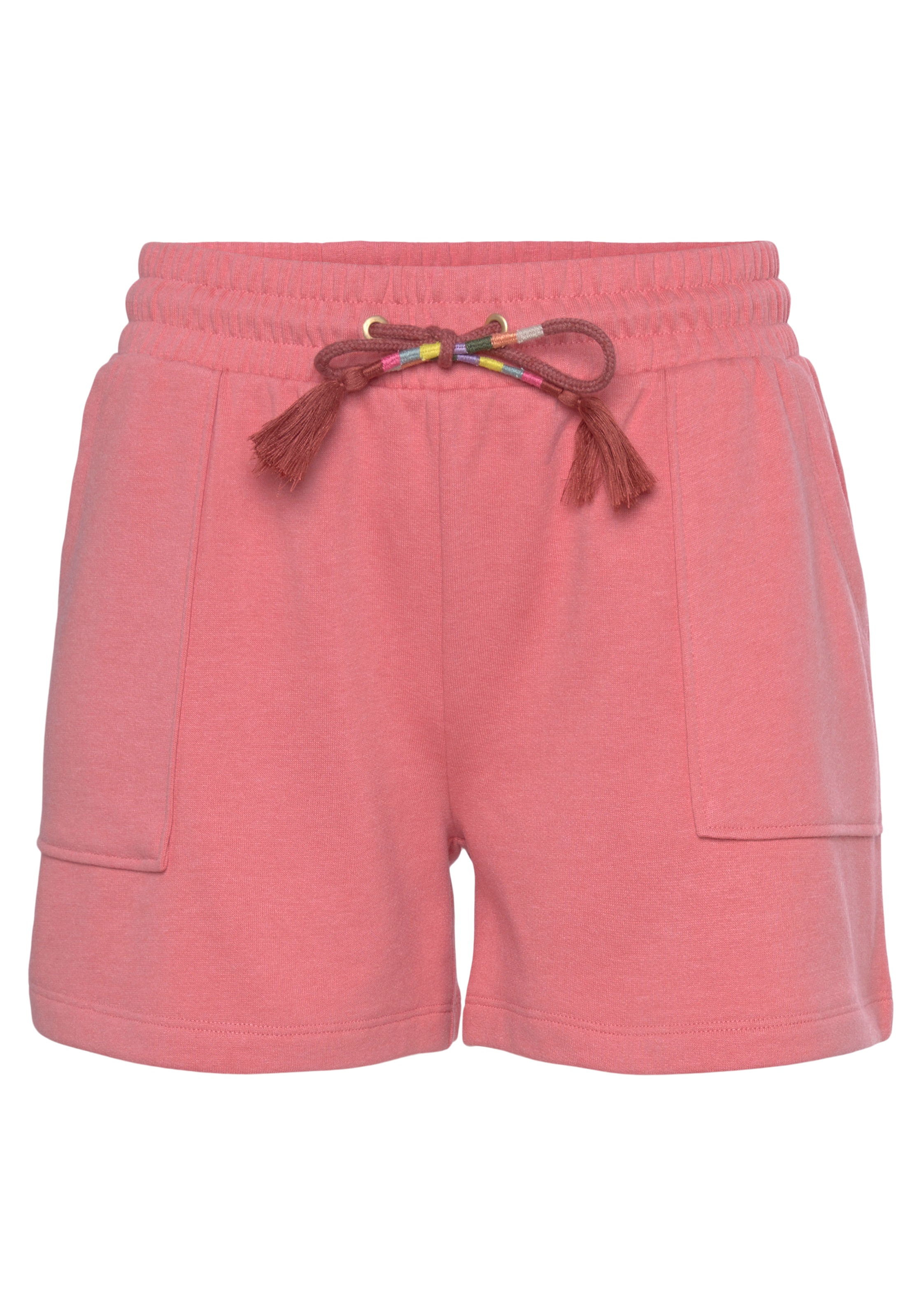 Vivance Sweatshorts Kurze Hose mit aufgesetzten Taschen und Kontrastkordel, günstig online kaufen