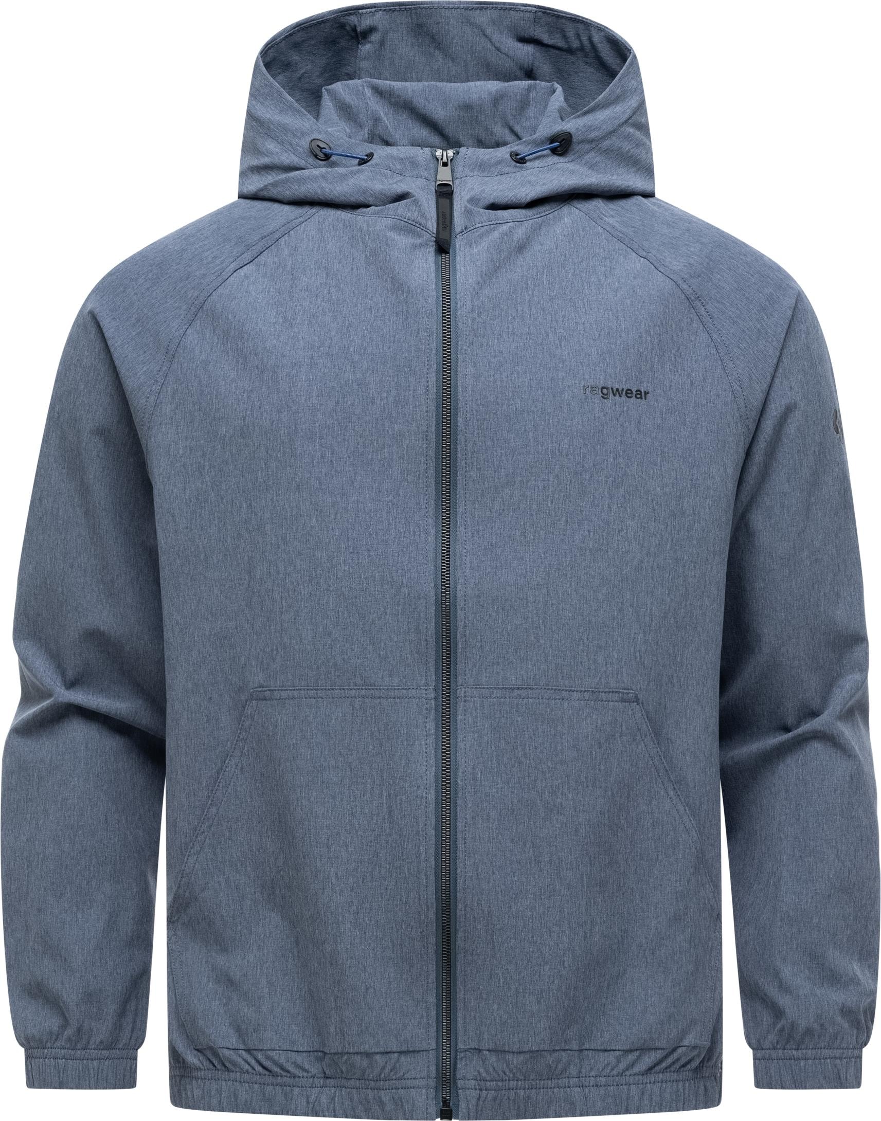 Anorak RAGWEAR "Roog A", Herren, Gr. XL (54), navy, Obermaterial: 94% Polyester, 6% Elasthan; Innenfutter: 100% Polyester, lässig geschnitten hüftlang, hoch geschlossener Ausschnitt, Ärmel ohne Ärmelschlitz Bündchen mit innenliegendem Gummizug, Jacken, Sp