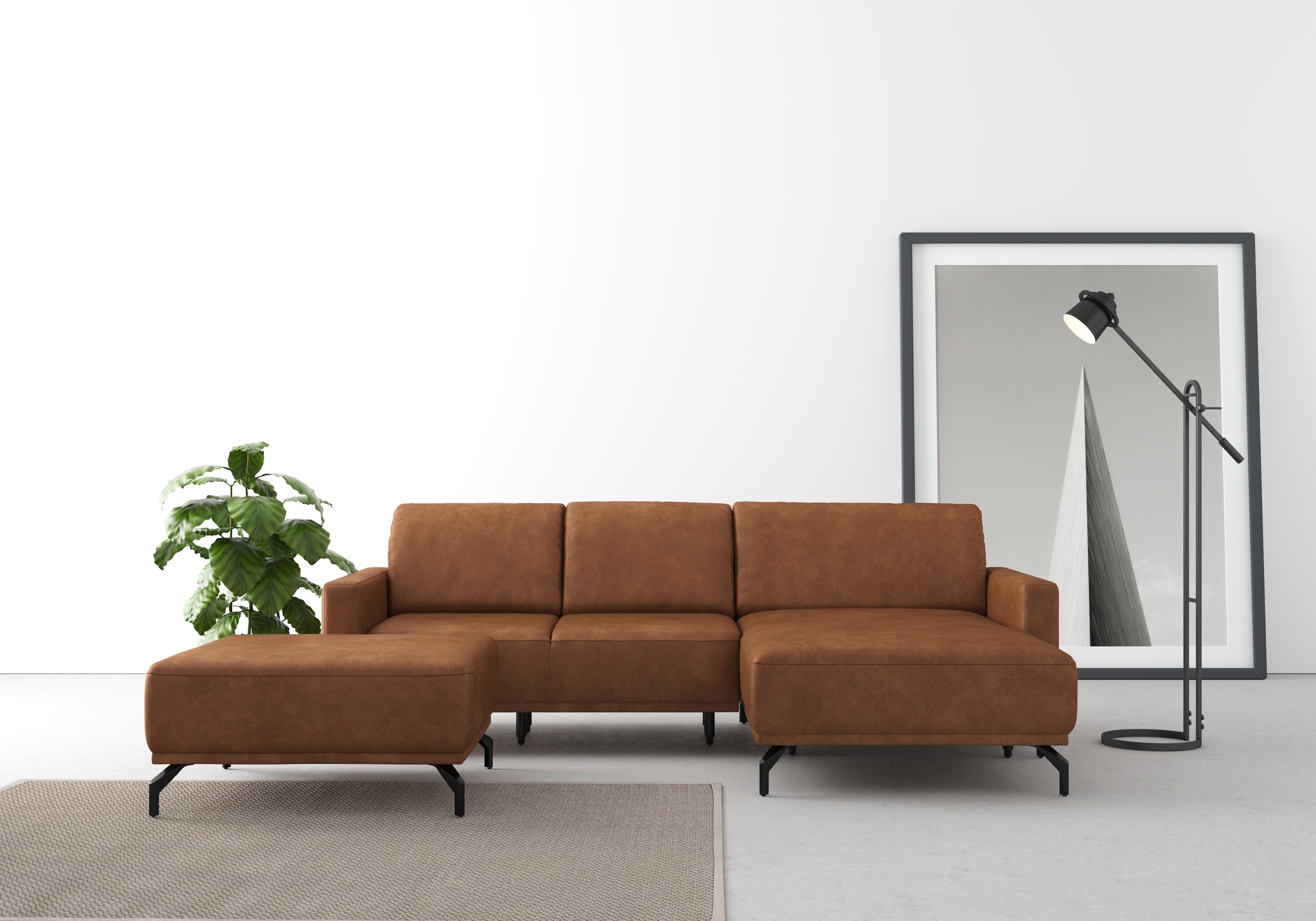 sit&more Ecksofa "Bailando L-Form", wahlweise mit Kopfteilverstellung und V günstig online kaufen